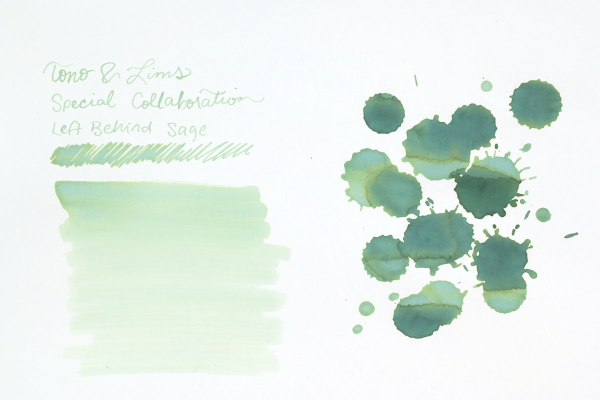 Tono & Lims Ink Bottle - Special Collaboration - Left-Behind Sage (おいてけぼりのセージ) - 30ml
