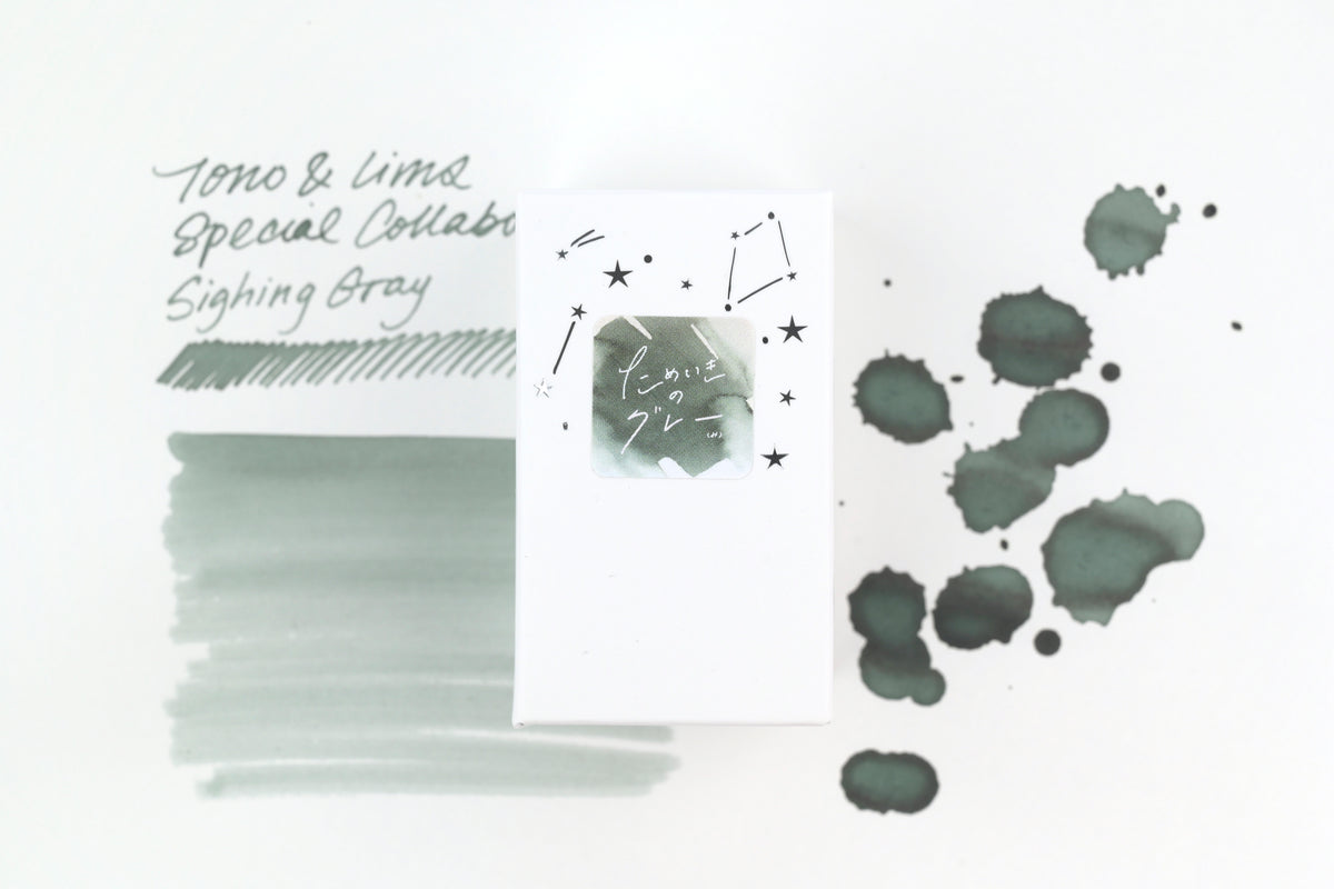 Tono & Lims Ink Bottle - Special Collaboration - Sighing Gray (ためいきのグレー) - 30ml