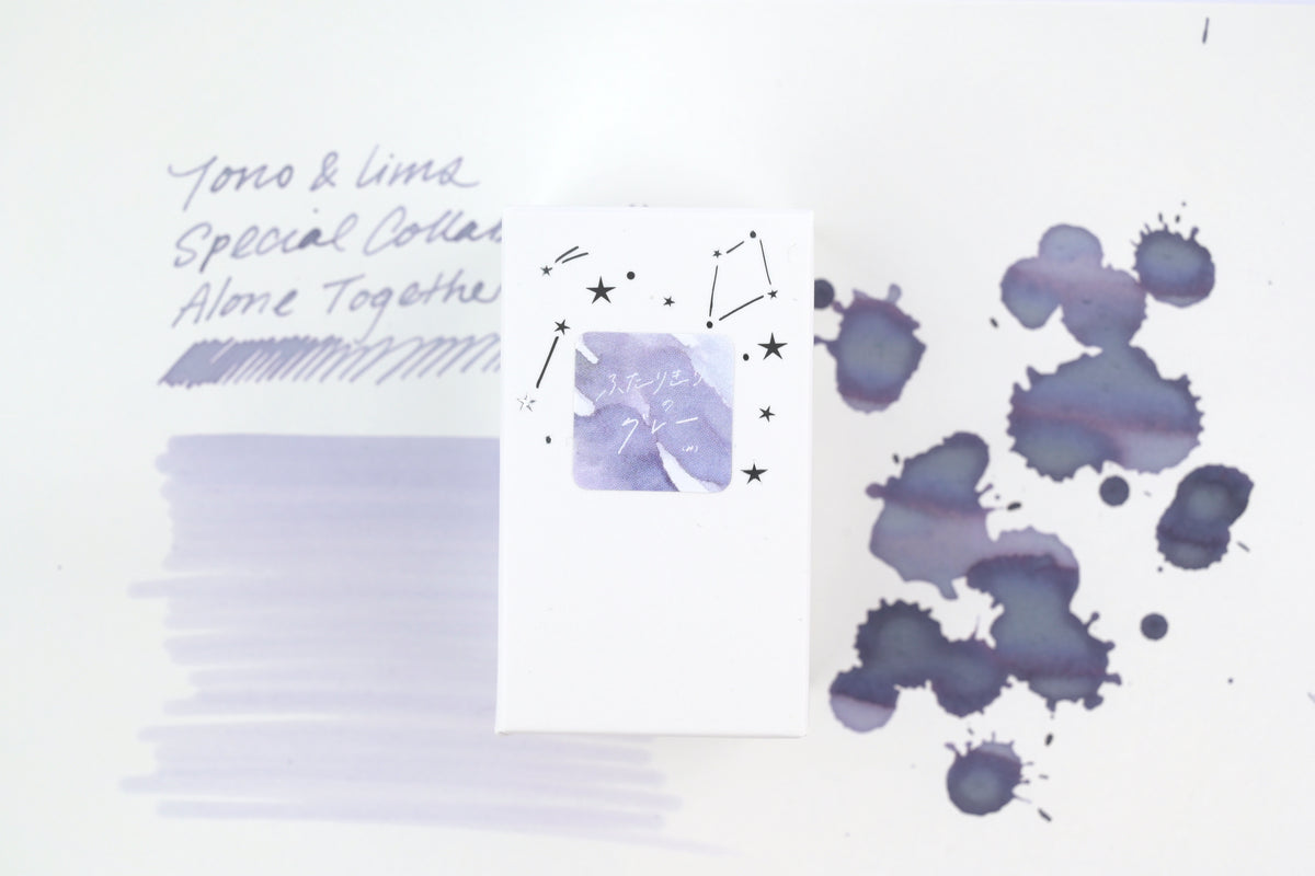 Tono & Lims Ink Bottle - Special Collaboration - Alone Together Gray (ふたりきりのグレー) - 30ml
