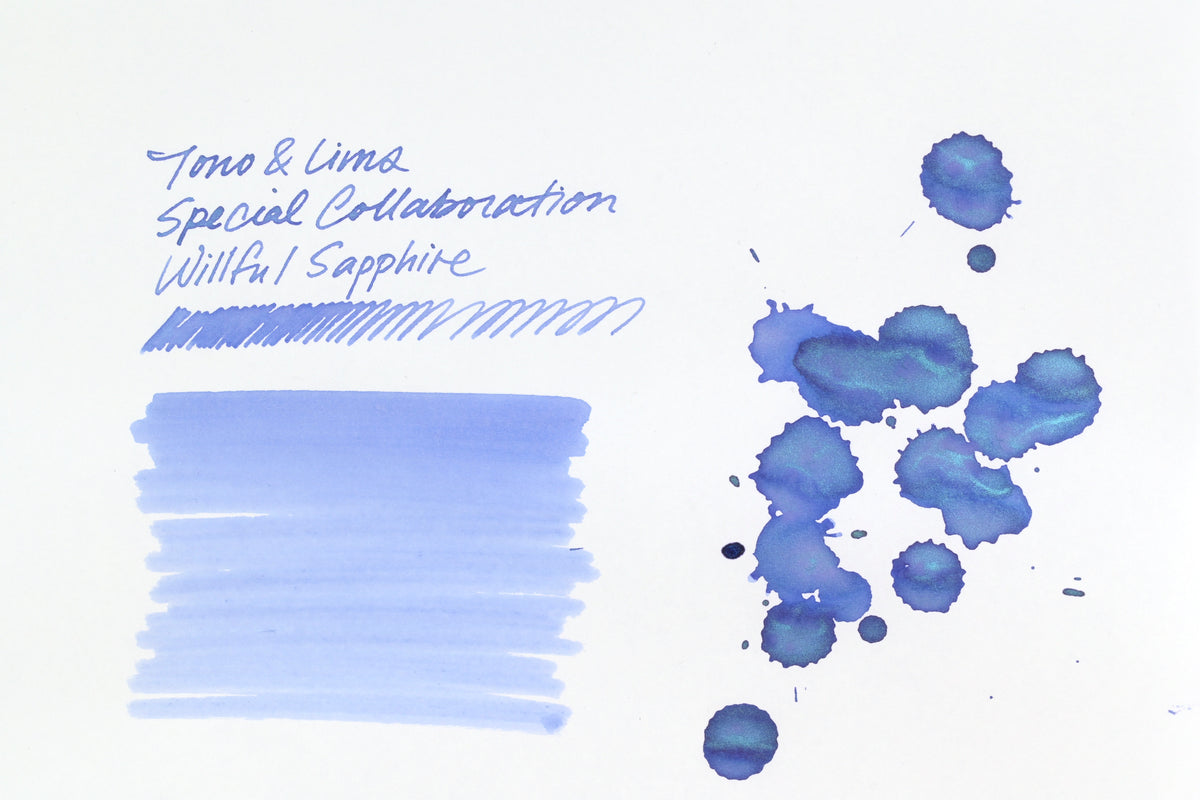 Tono & Lims Ink Bottle - Special Collaboration - Willful Sapphire (わがままなサファイア) - 30ml