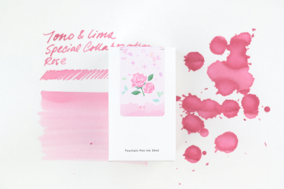 Tono & Lims Ink Bottle - Special Collaboration - Rose (ばら) - 30ml