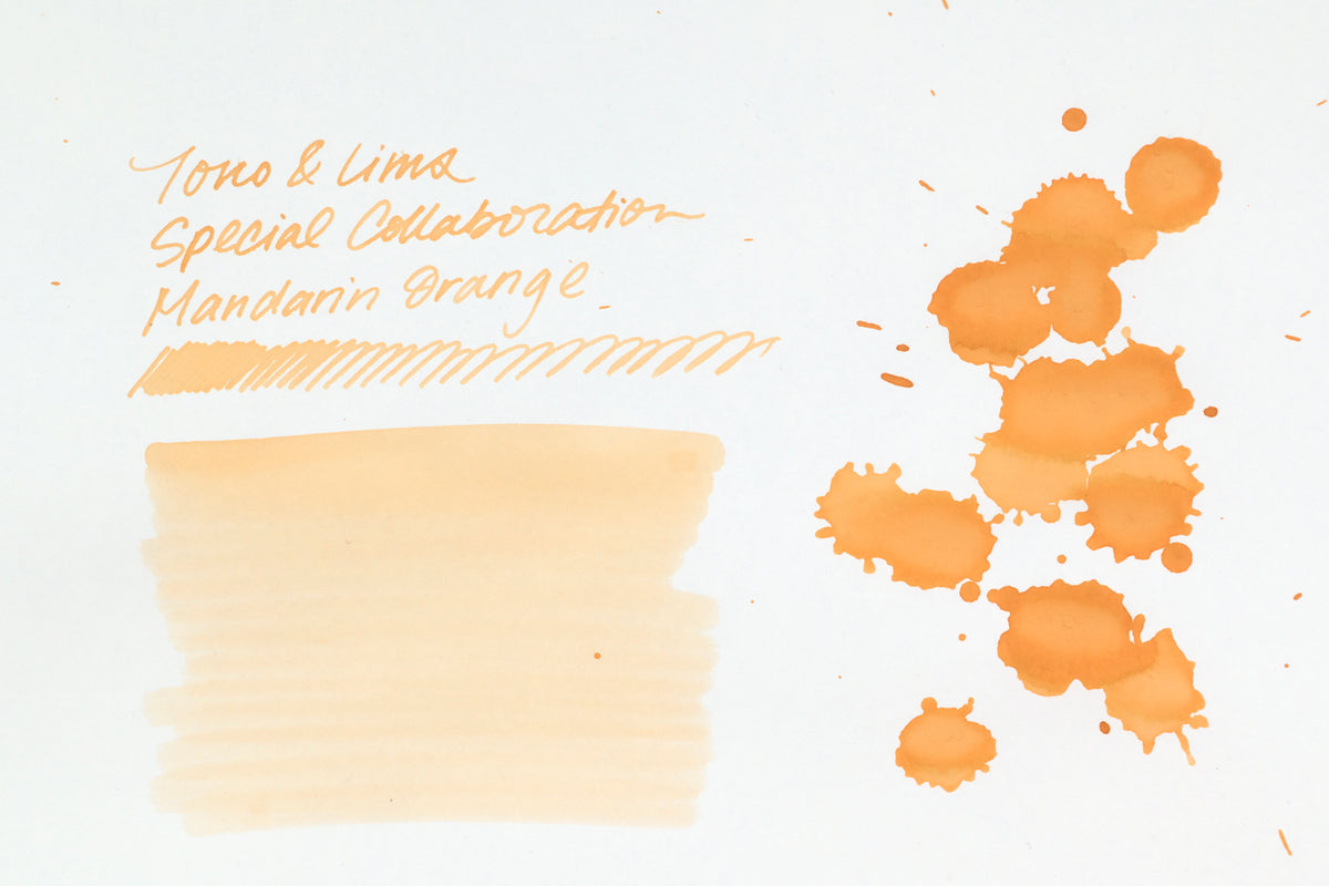 Tono & Lims Ink Bottle - Special Collaboration - Mandarin Orange (みかん) - 30ml