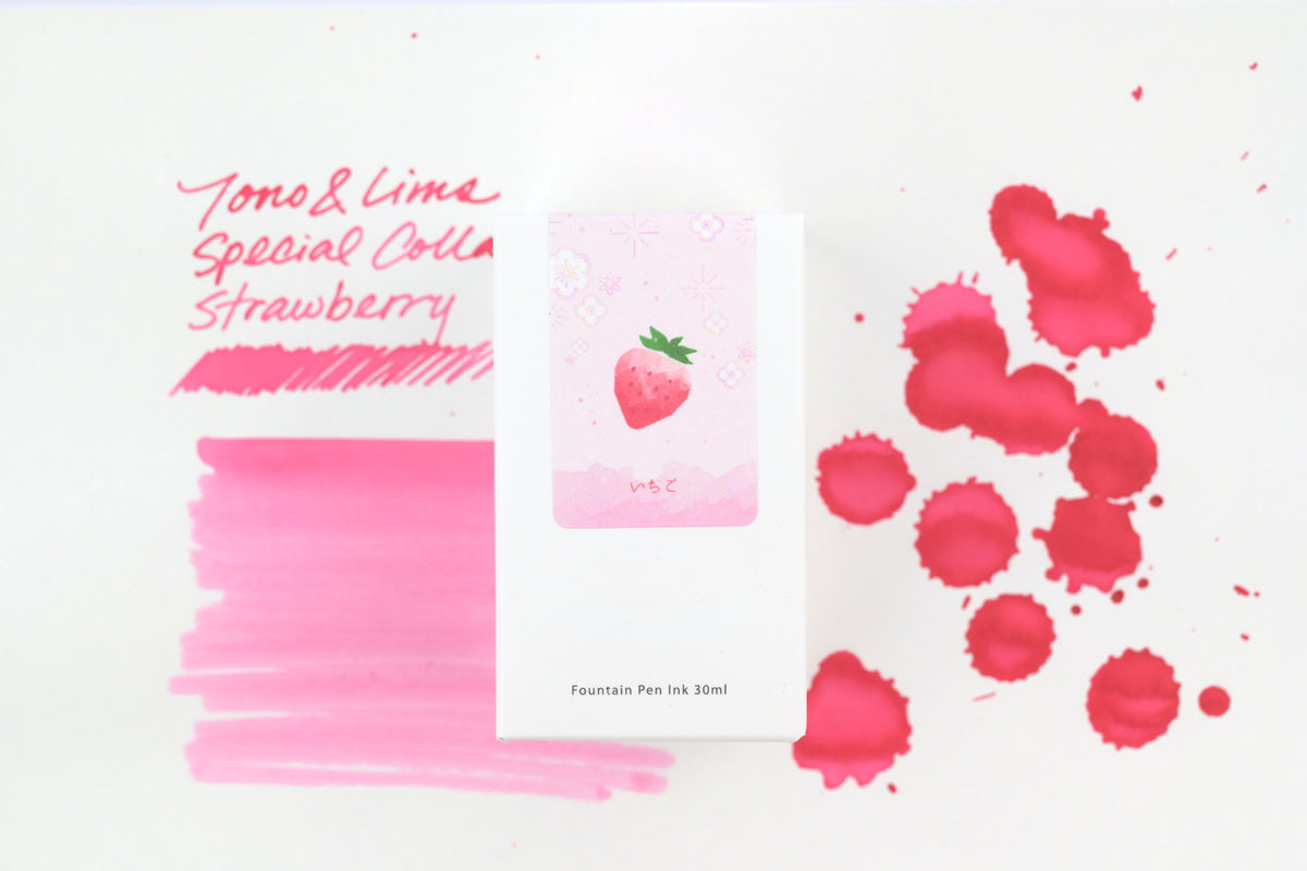 Tono & Lims Ink Bottle - Special Collaboration - Strawberry (いちご) - 30ml