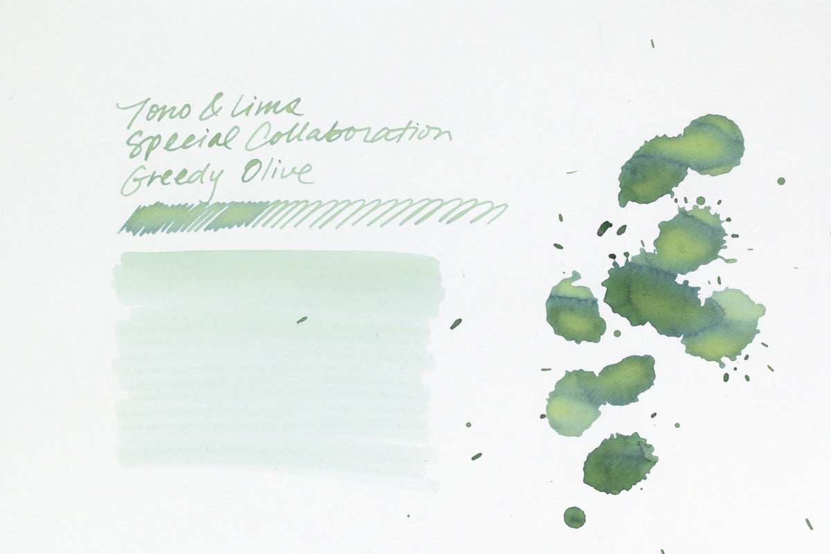 Tono & Lims Ink Bottle - Special Collaboration - Greedy Olive (よくばりなオリーブ) - 30ml