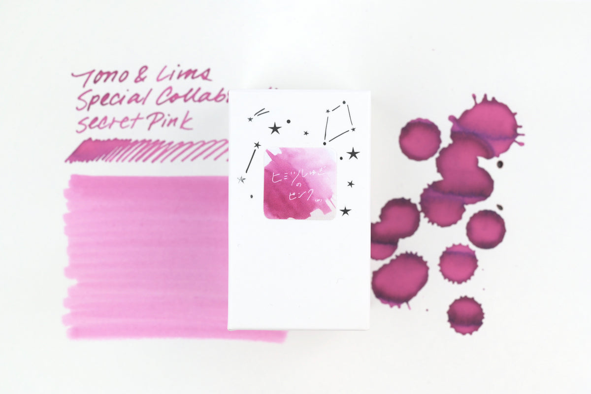 Tono & Lims Ink Bottle - Special Collaboration - Secret Pink (ヒミツしゅぎのピンク) - 30ml