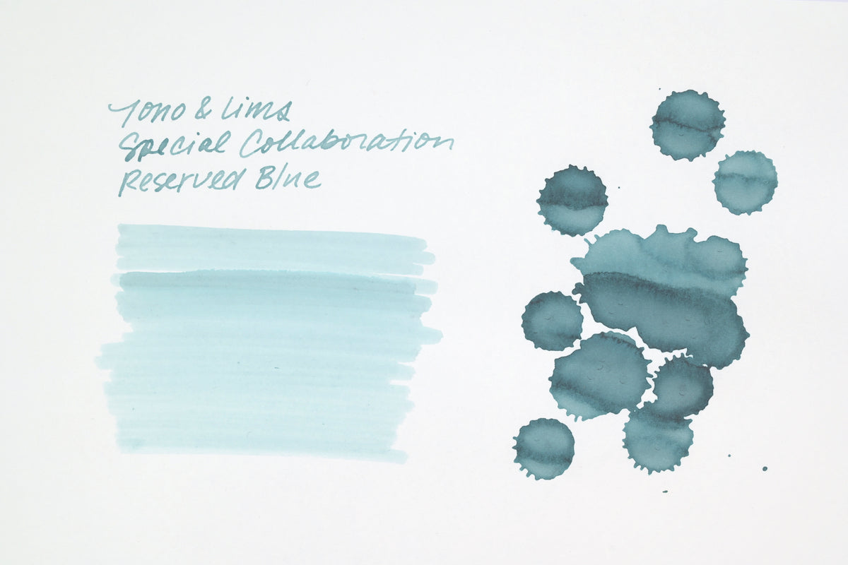 Tono & Lims Ink Bottle - Special Collaboration - Reserved Blue (ひとみしりなブルー) - 30ml