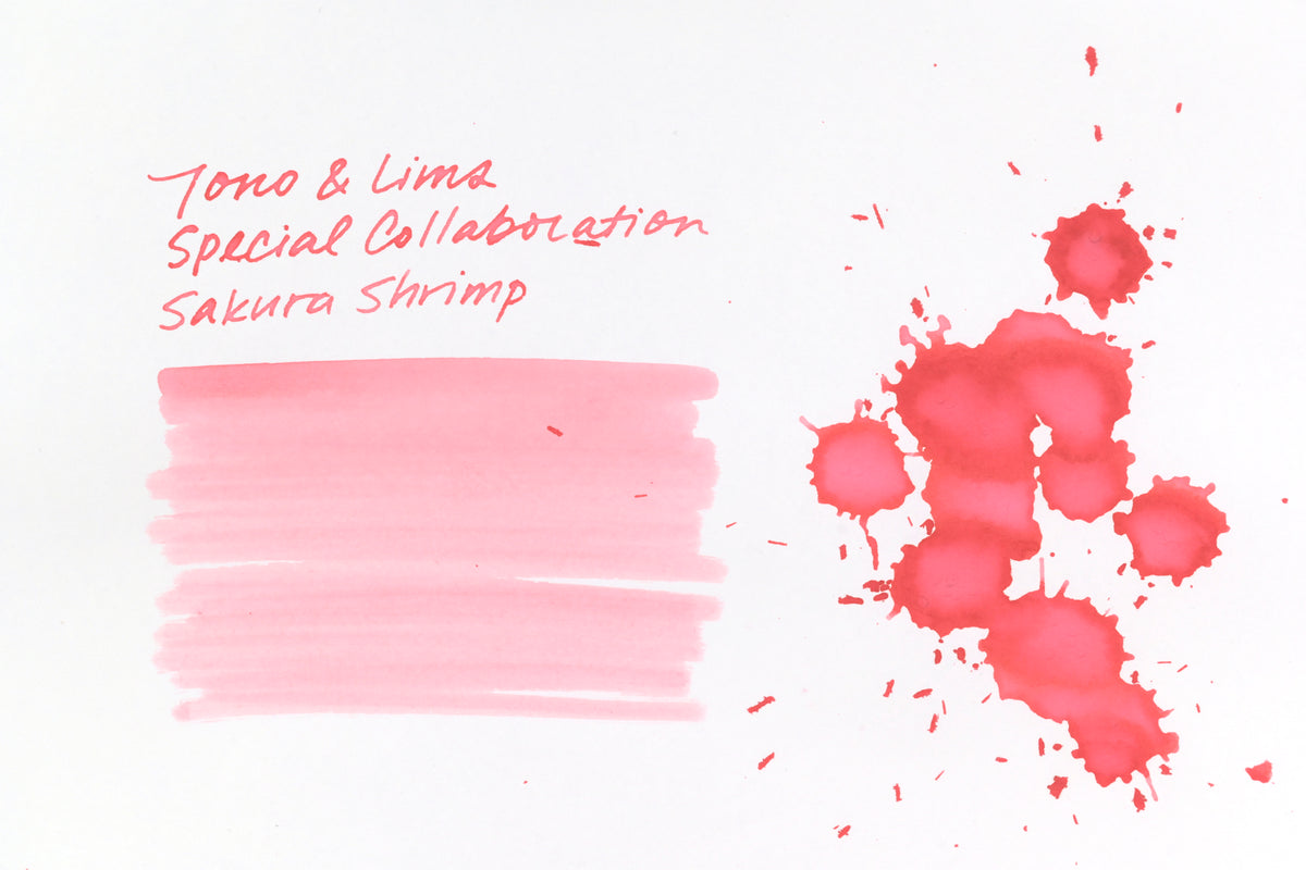 Tono & Lims Ink Bottle - Special Collaboration - Sakura Shrimp (さくらえび) - 30ml