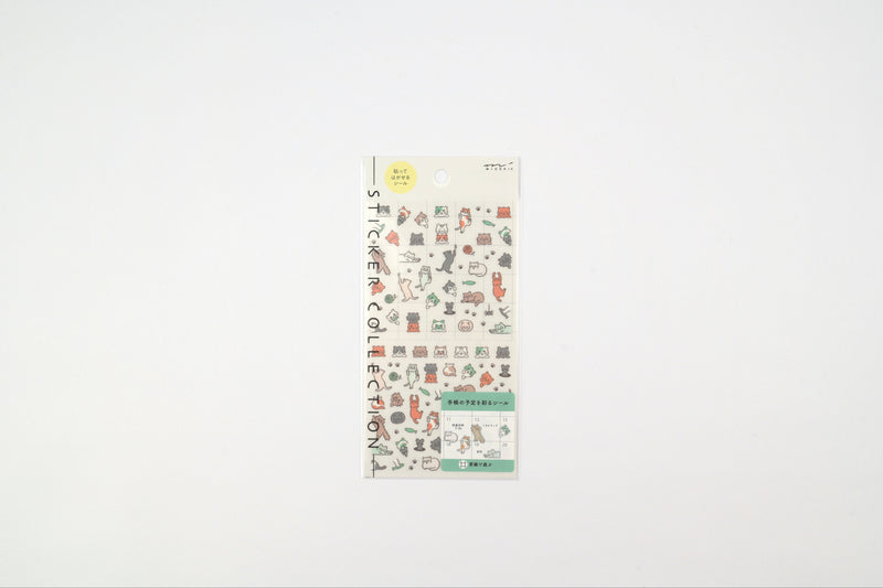 Midori Planner Stickers - New 2027 - Ruled Line Cat