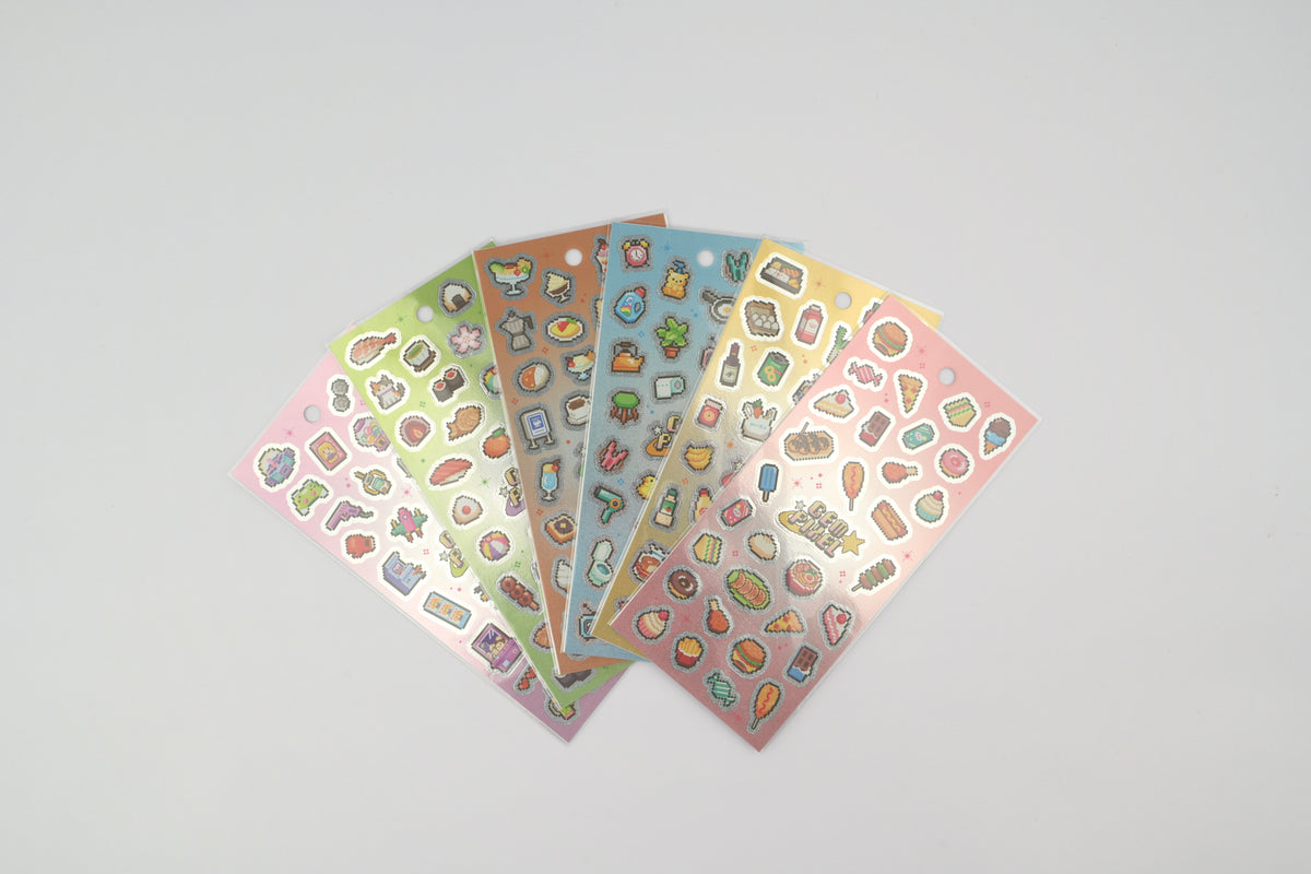 Mind Wave Sticker Sheet - Gem Pixel