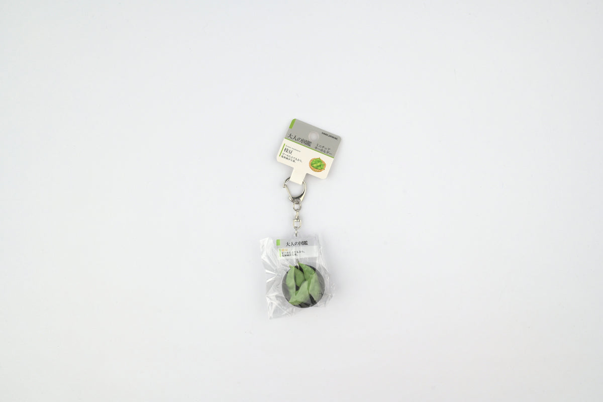 Kamio Adult Illustrated Picture Book Mini Keychain - Edamame