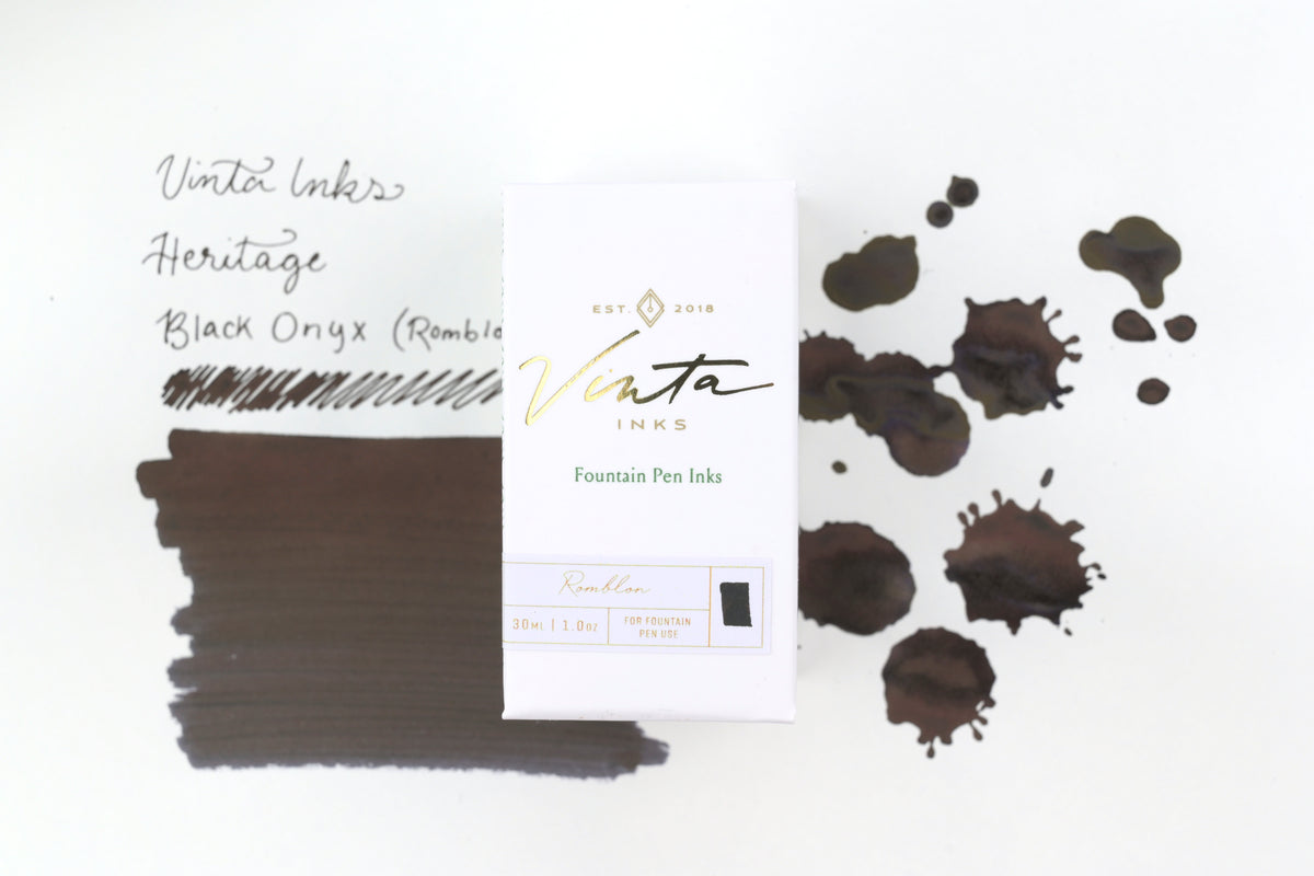 Vinta Inks - Heritage - Black Onyx (Romblon 1582) - 30 mL