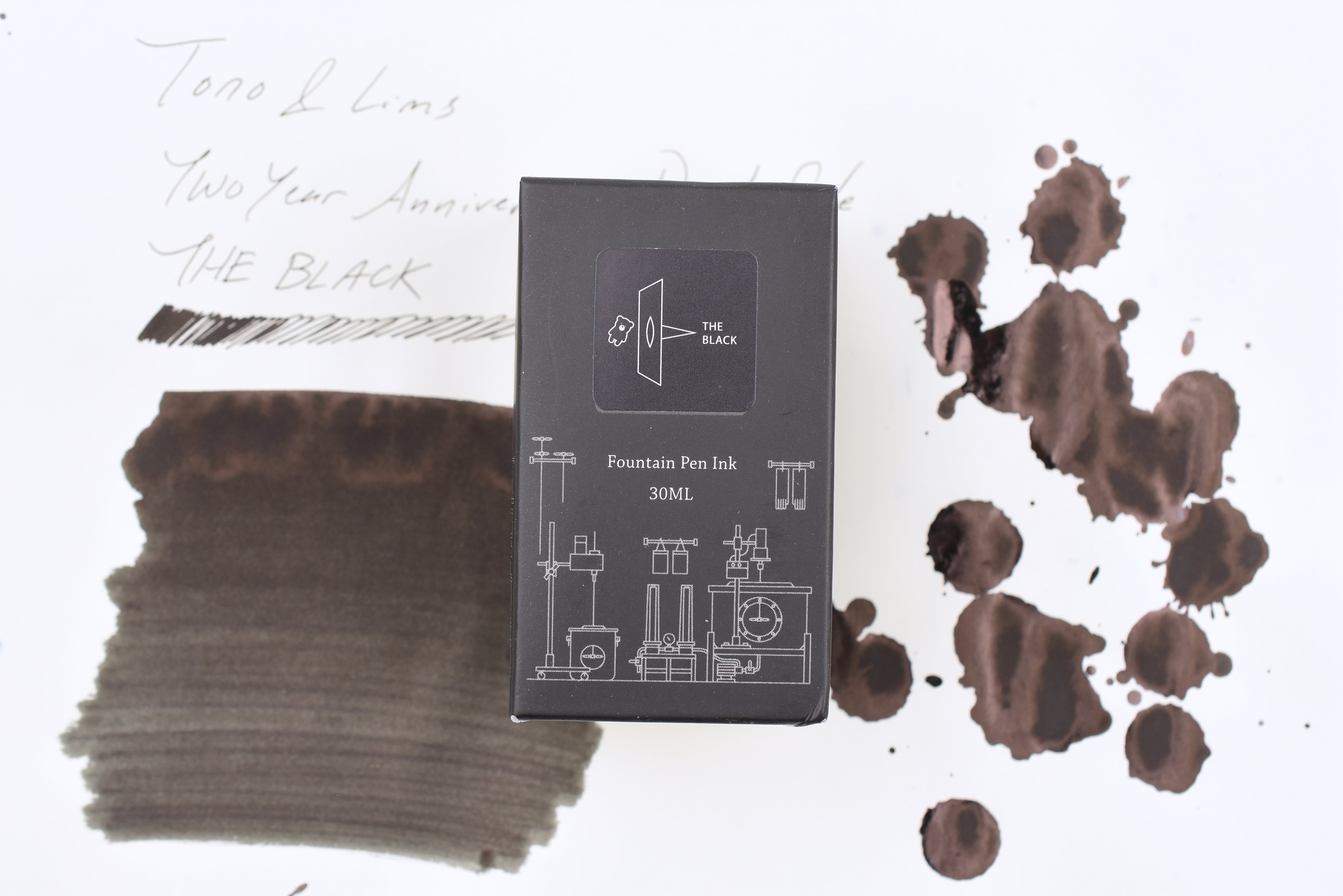 Tono & Lims Ink Bottle - Two Year Anniversary Dark Side - THE BLACK - 30ml