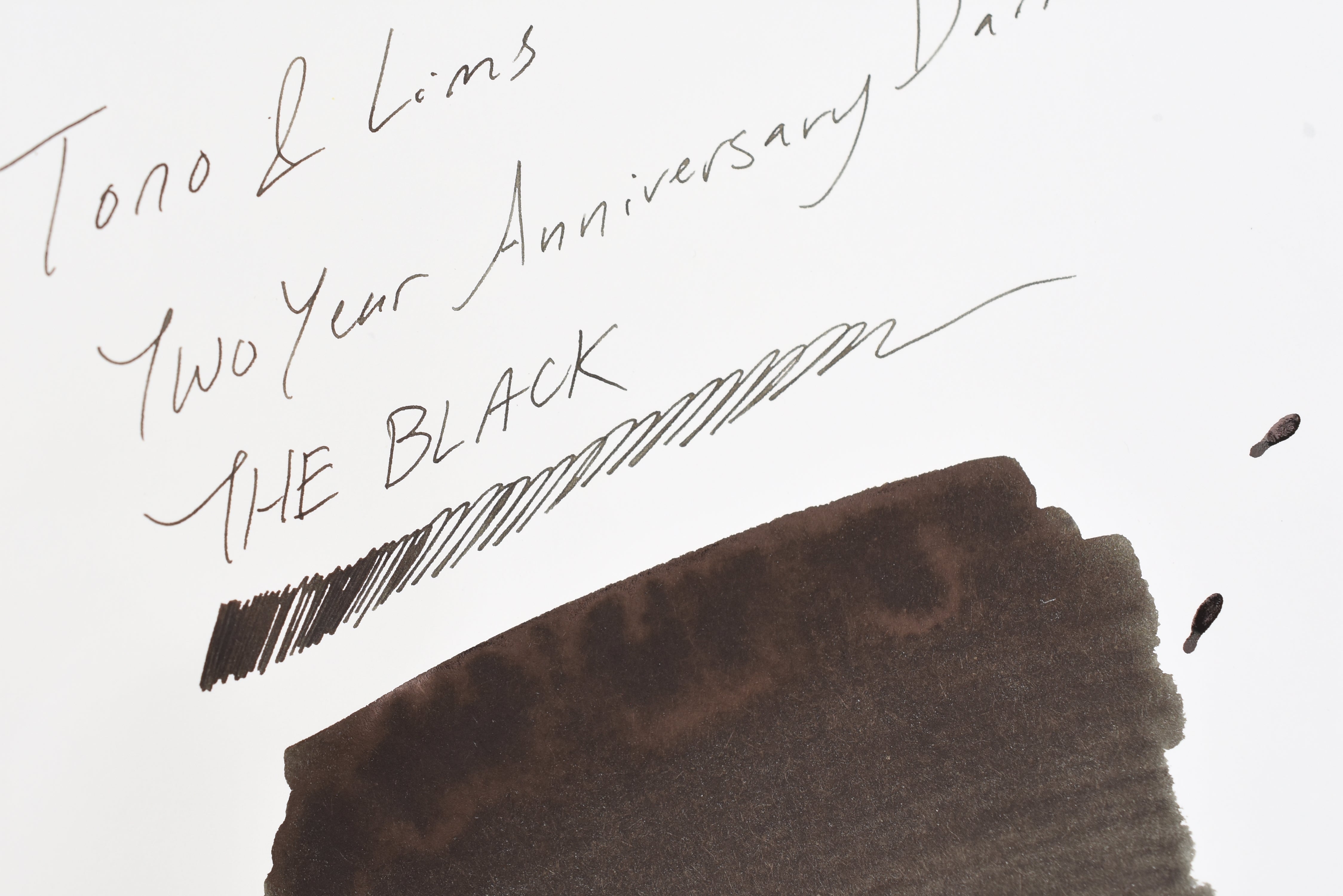 Tono & Lims Ink Bottle - Two Year Anniversary Dark Side - THE BLACK - 30ml
