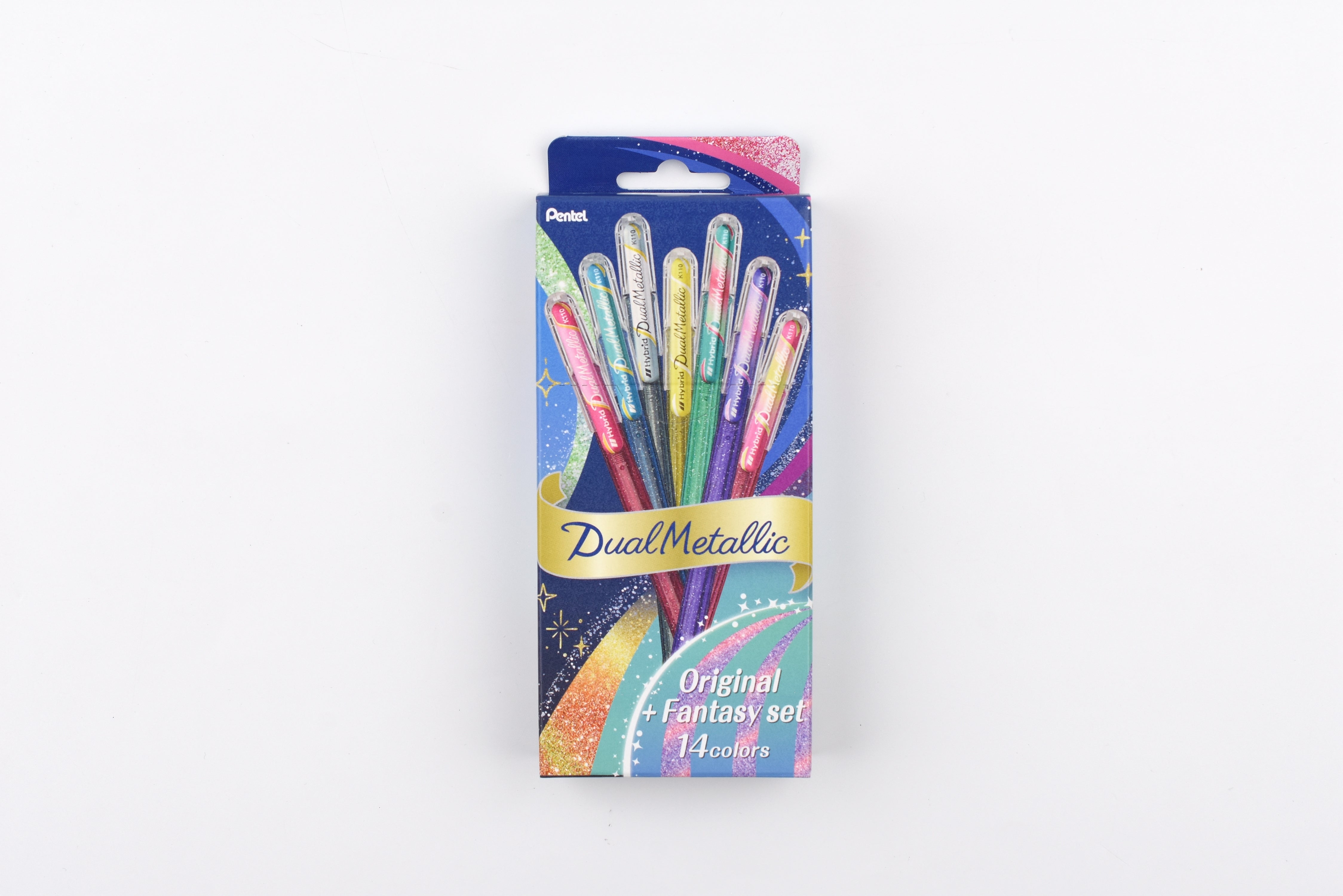 Pentel Dual Metallic Ballpoint Pen - 1.0mm - Set of 14