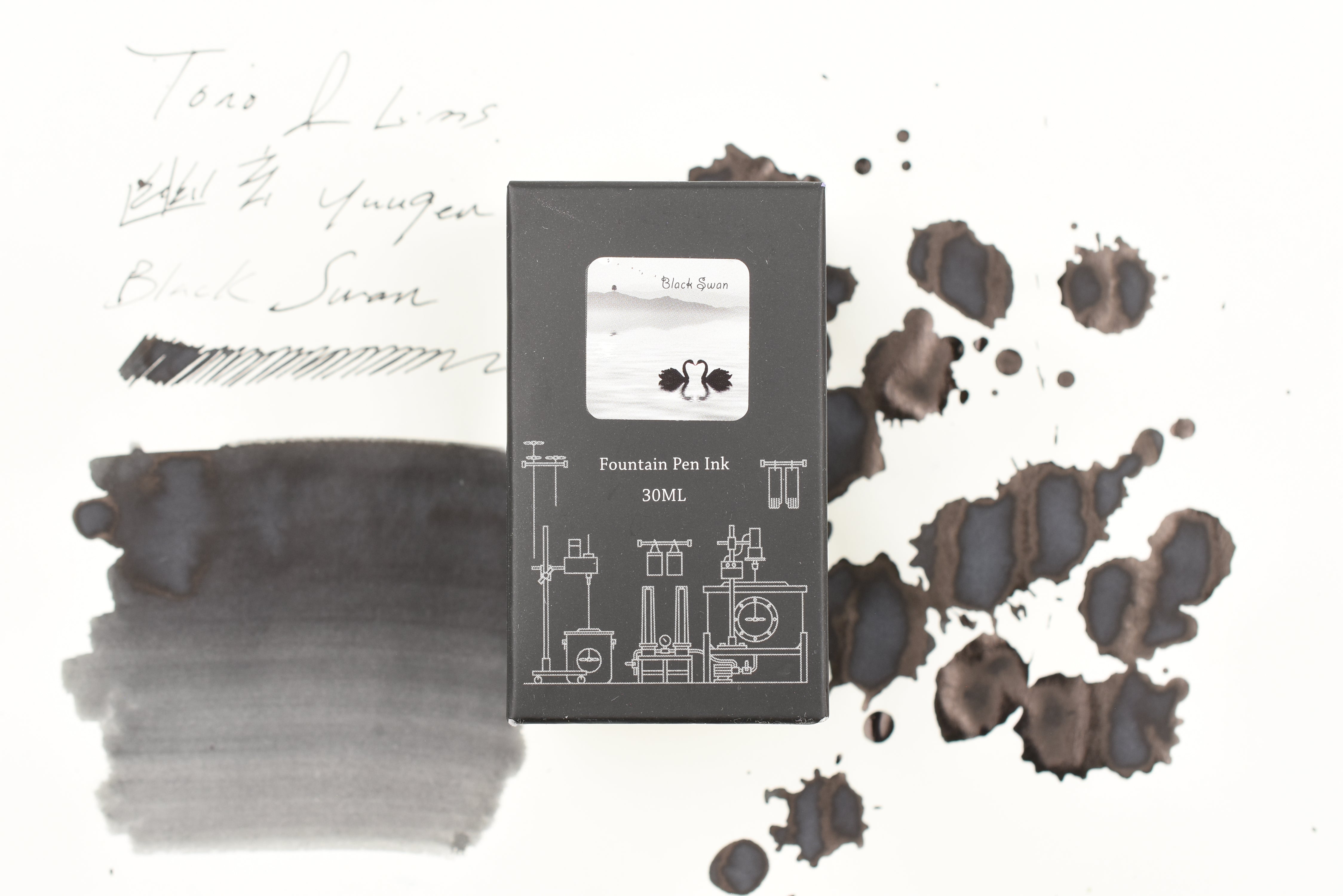 Tono & Lims Ink Bottle - 幽玄 Yuugen - Black Swan - 30ml