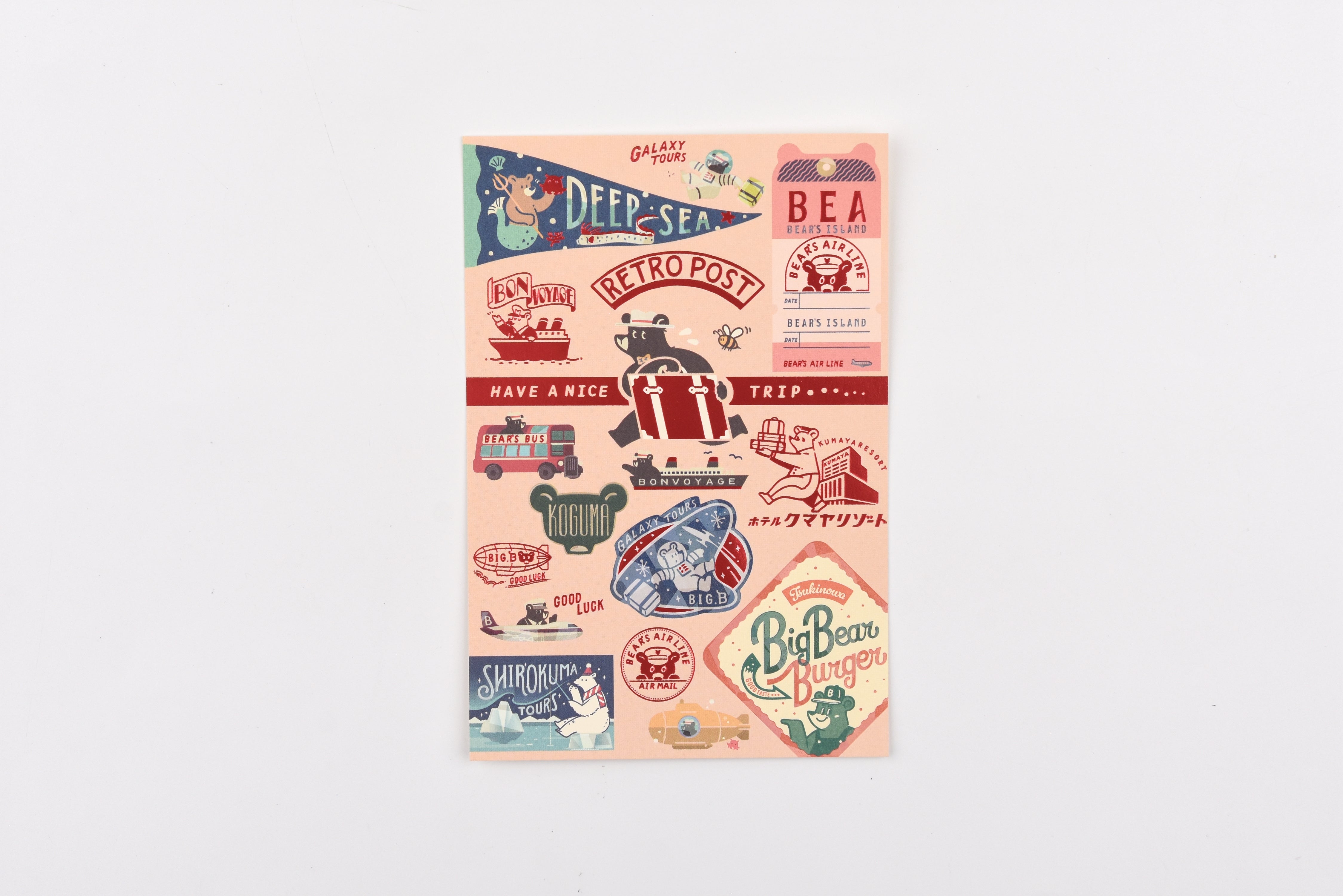ROKKAKU x Ob1 Postcard - Bear's