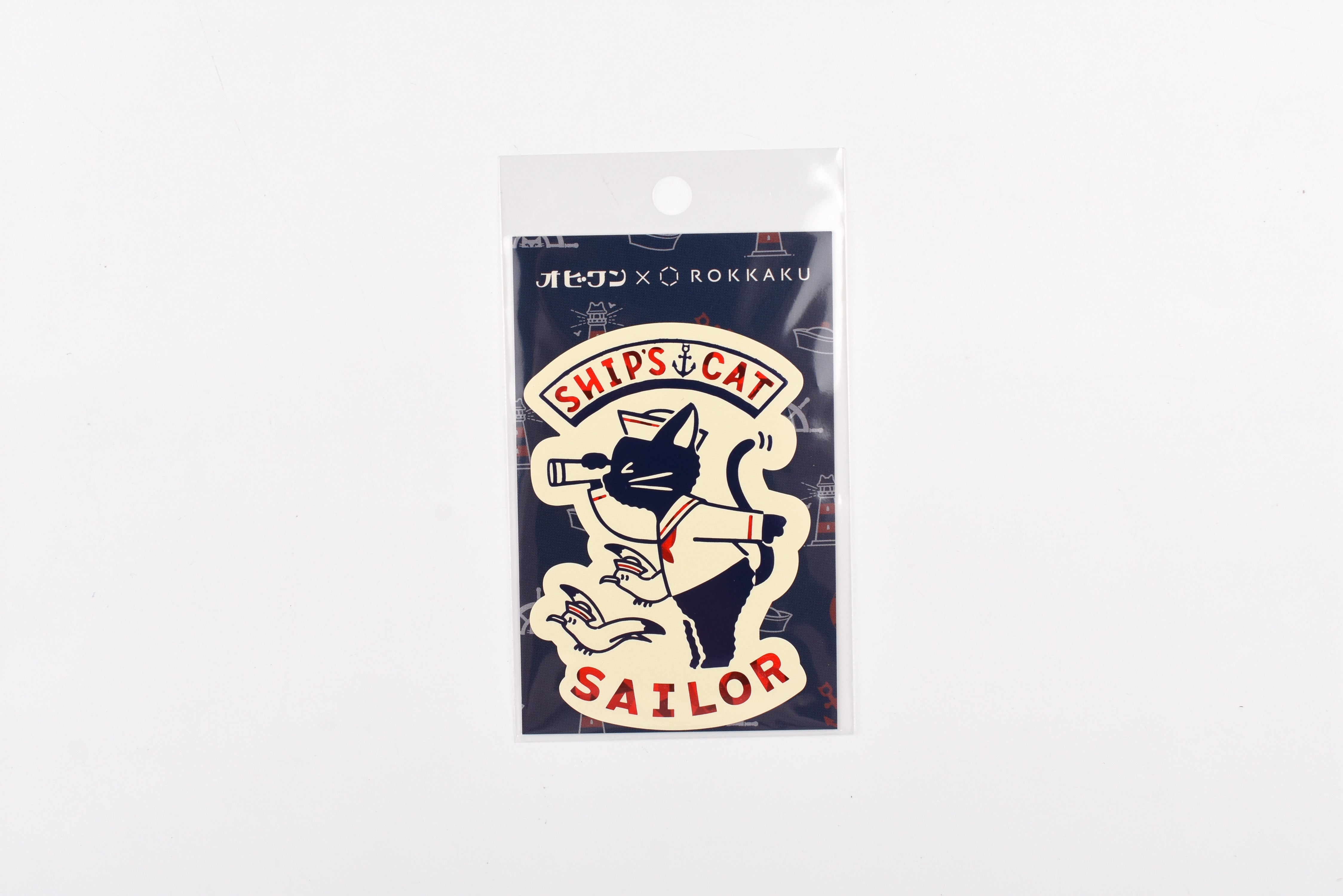 ROKKAKU x Ob1 Foil Sticker - Ship's Cat