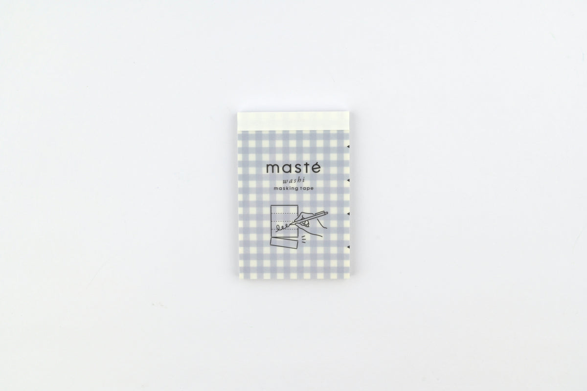 Mark's Masté Writable Perforated Washi Tape Sheets - Gingham Check Blue