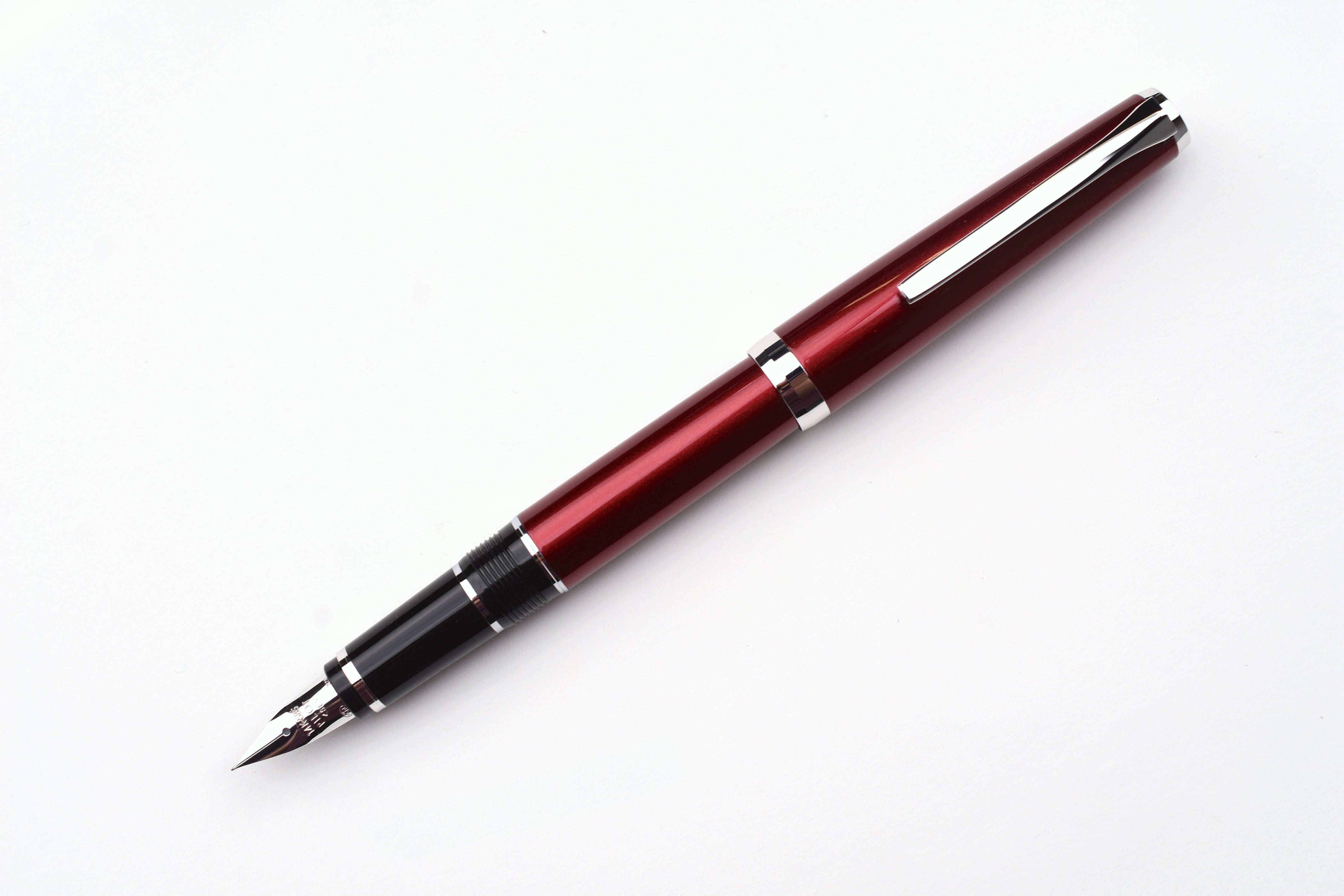 Pilot Metal Falcon Fountain Pen - Burgundy