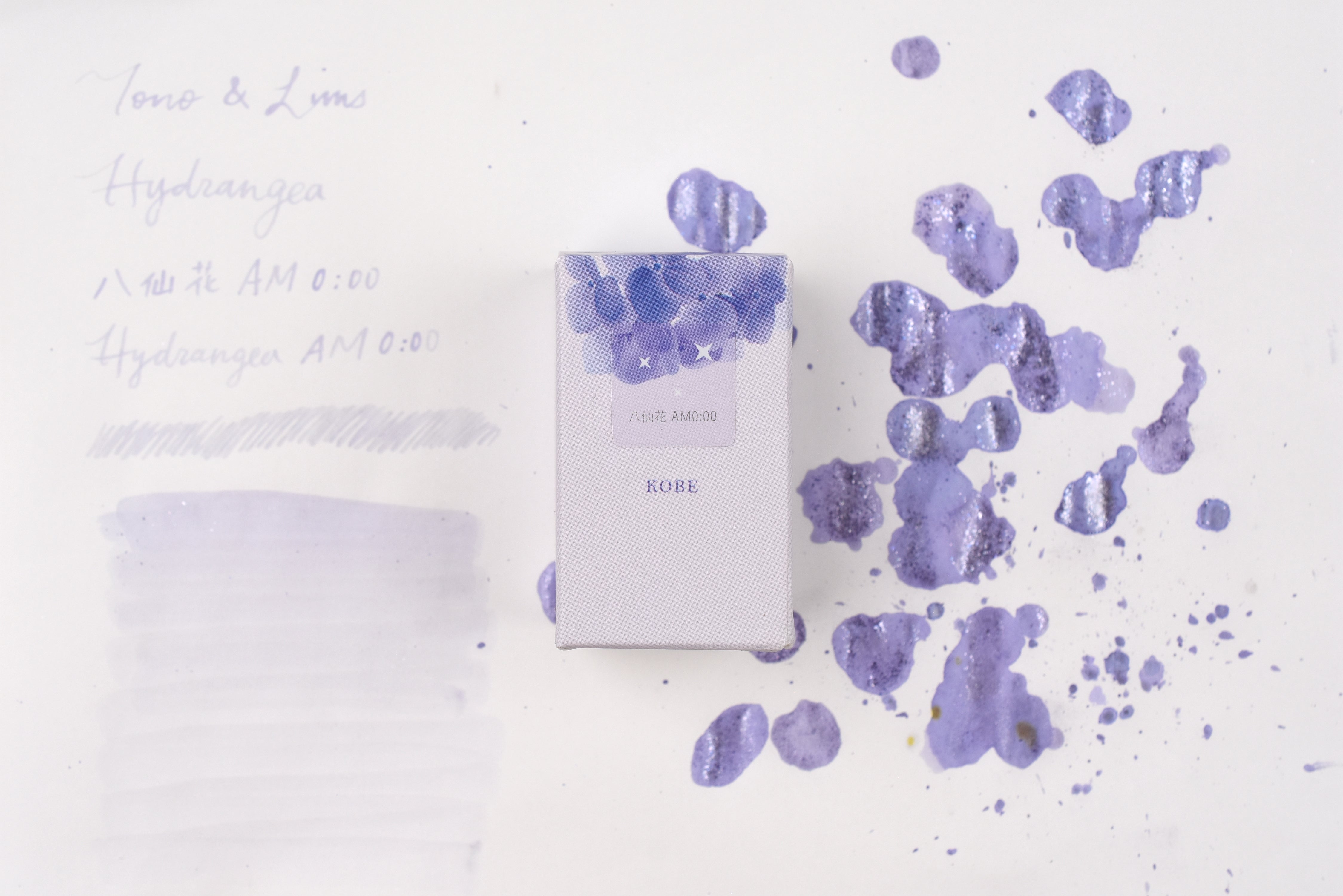 Tono & Lims Ink Bottle - Hydrangea - 八仙花 AM0:00 (Hydrangea AM0:00) - 15ml