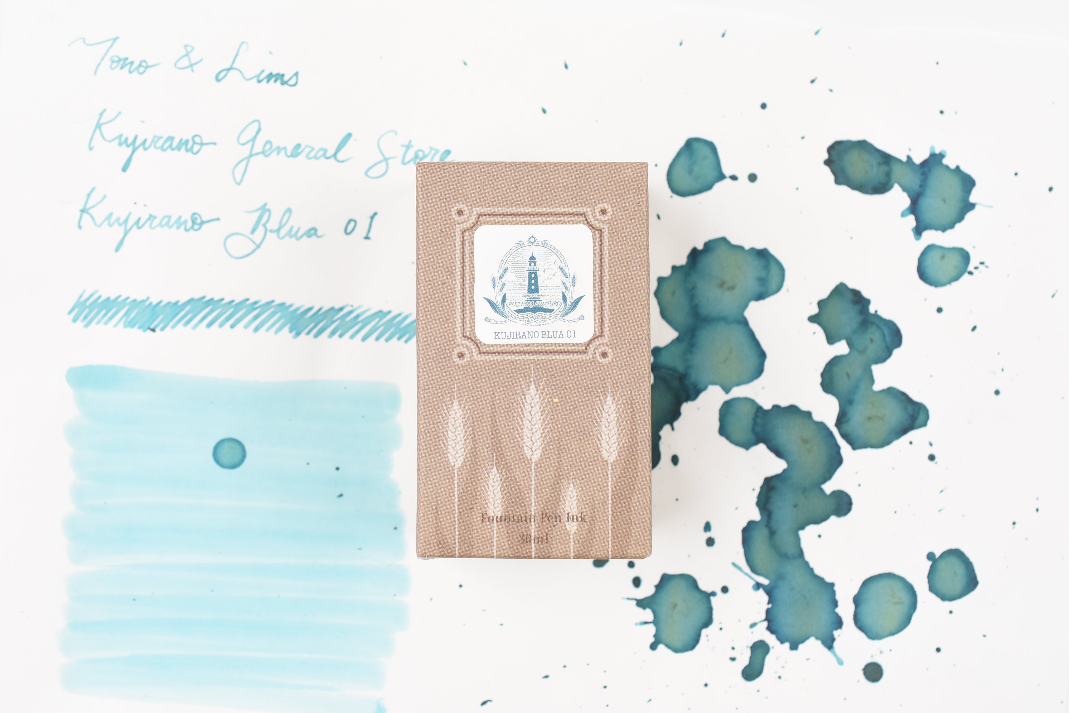Tono & Lims Ink Bottle - Kujirano General Store - KUJIRANO BLUA 01 - 30ml