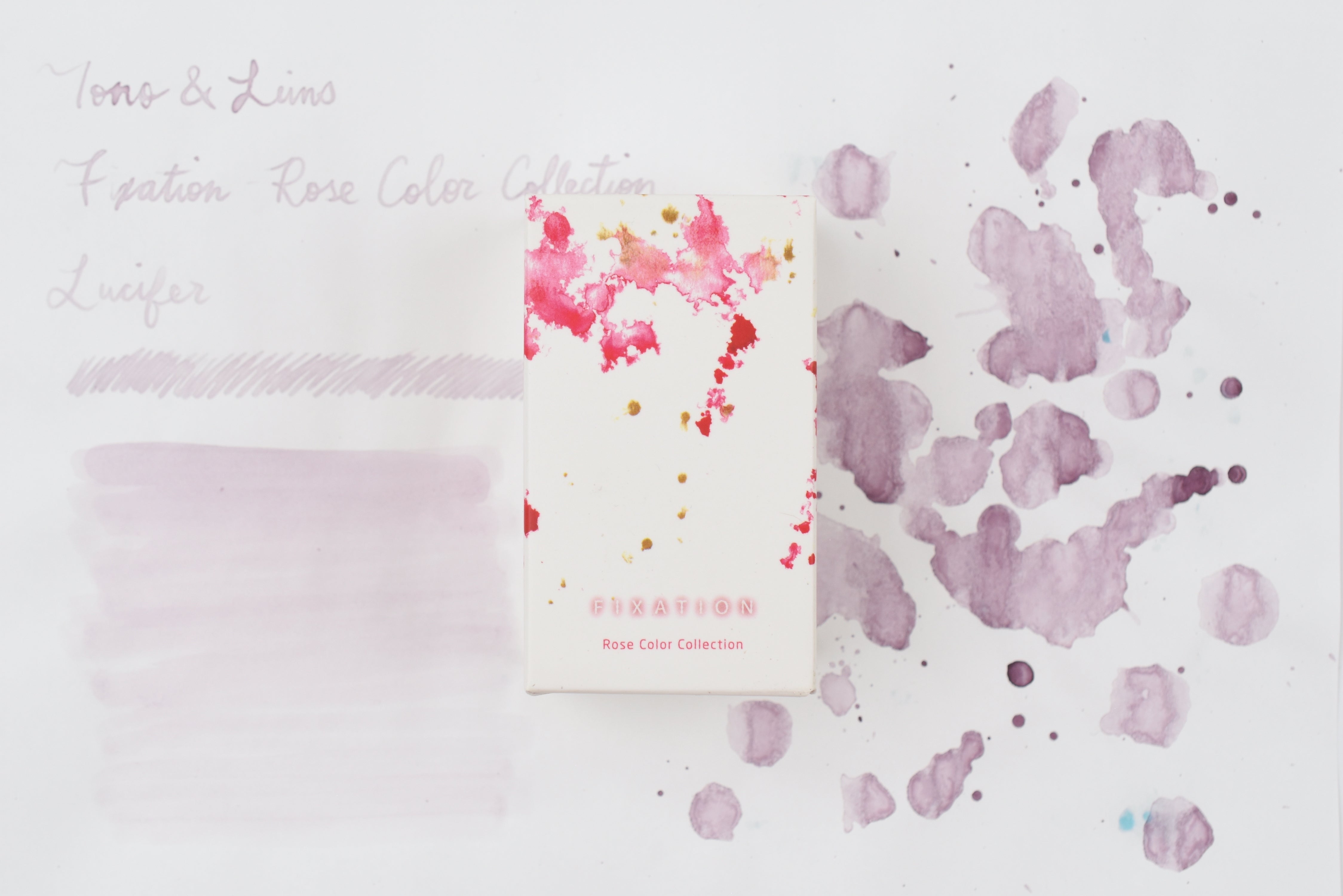 Tono & Lims Ink Bottle - Fixation - Rose Color Collection - Lucifer - 30ml