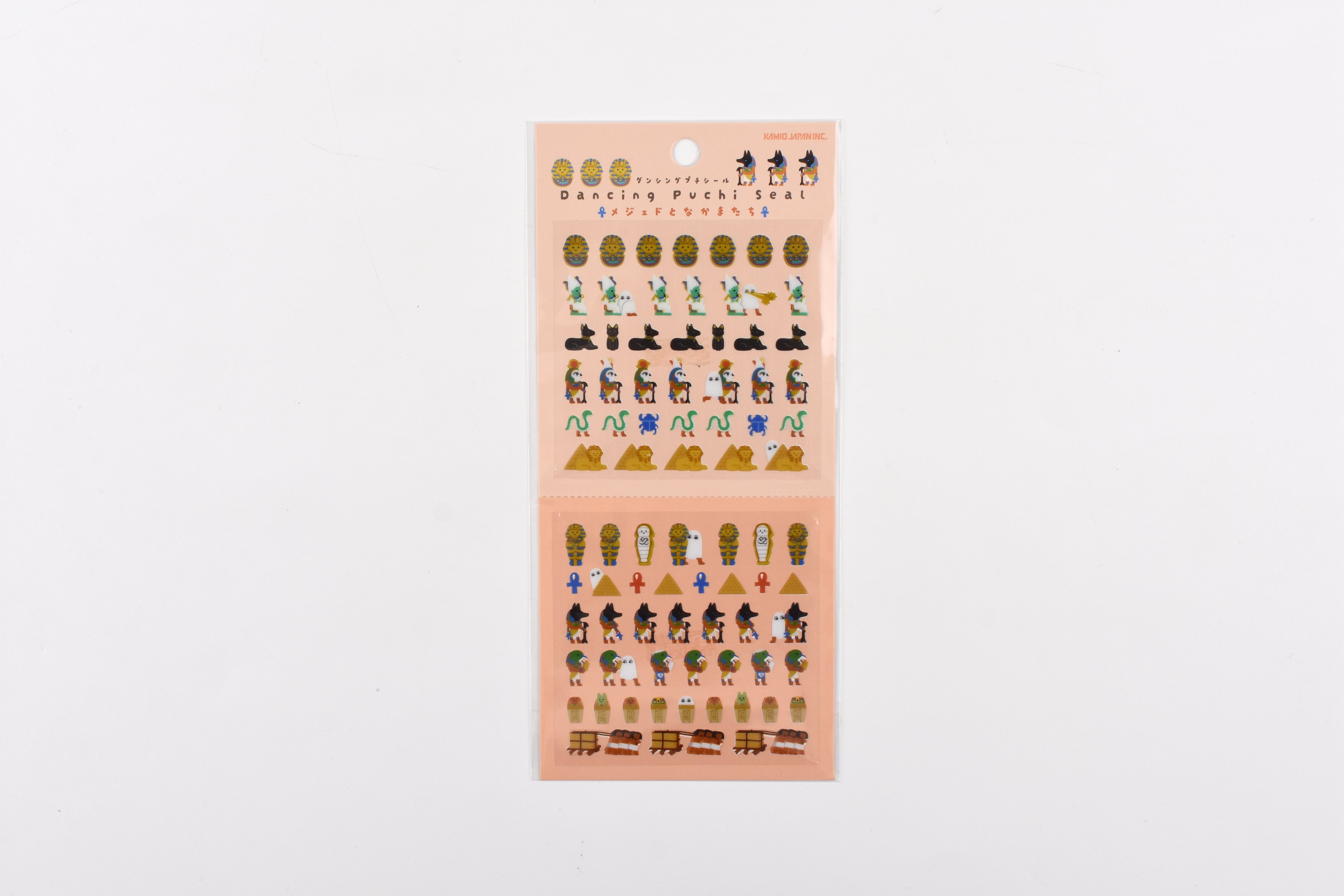 Kamio Sticker Sheet - Dancing Puchi - Medjed and Friends