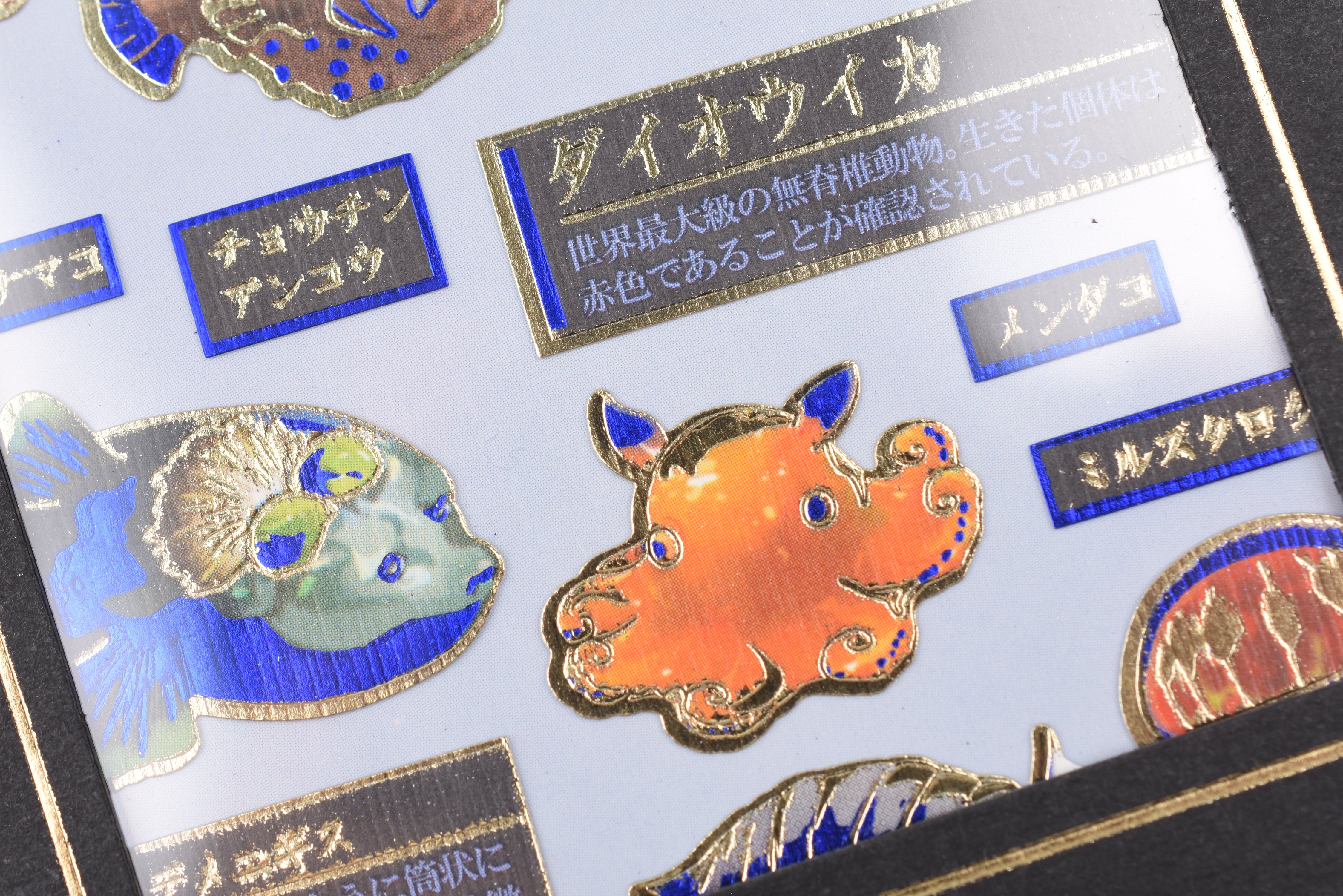 Kamio Premium Adult Illustrated Picture Book Stickers - Deep-sea Fish