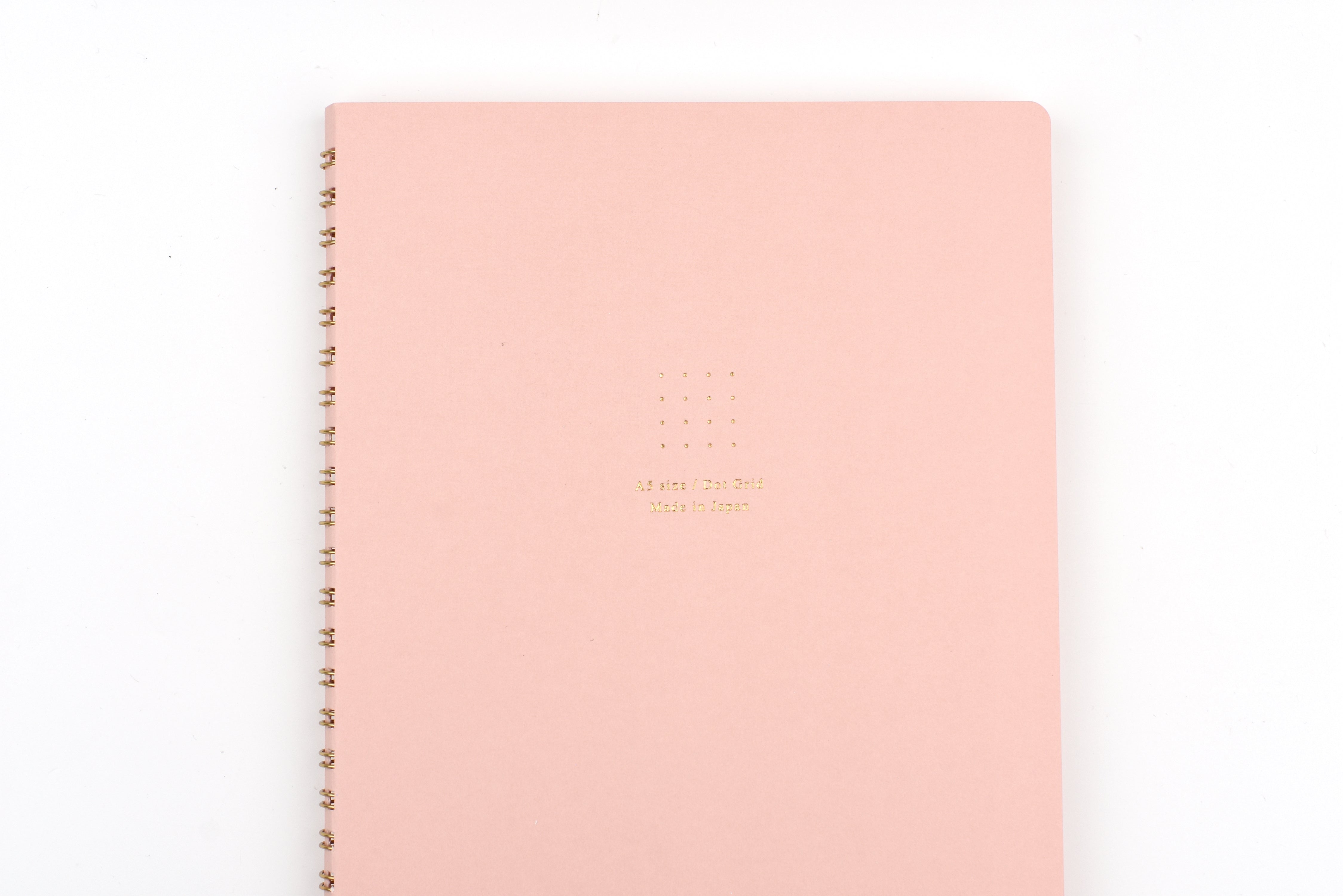 Midori Ring Notebook Soft Color - A5 - Dot Grid - Pink