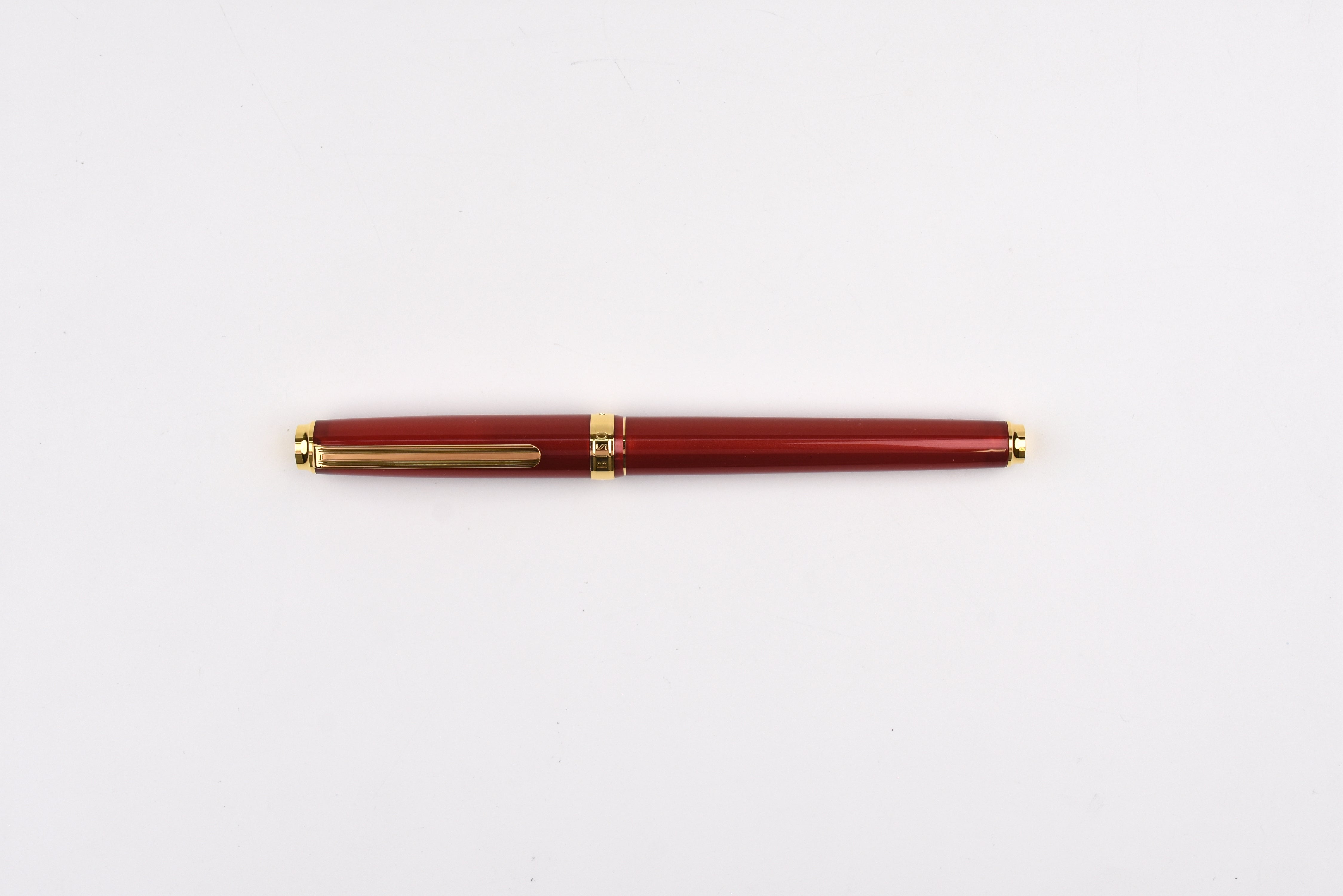 Platinum BISO Fountain Pen - Flame Red