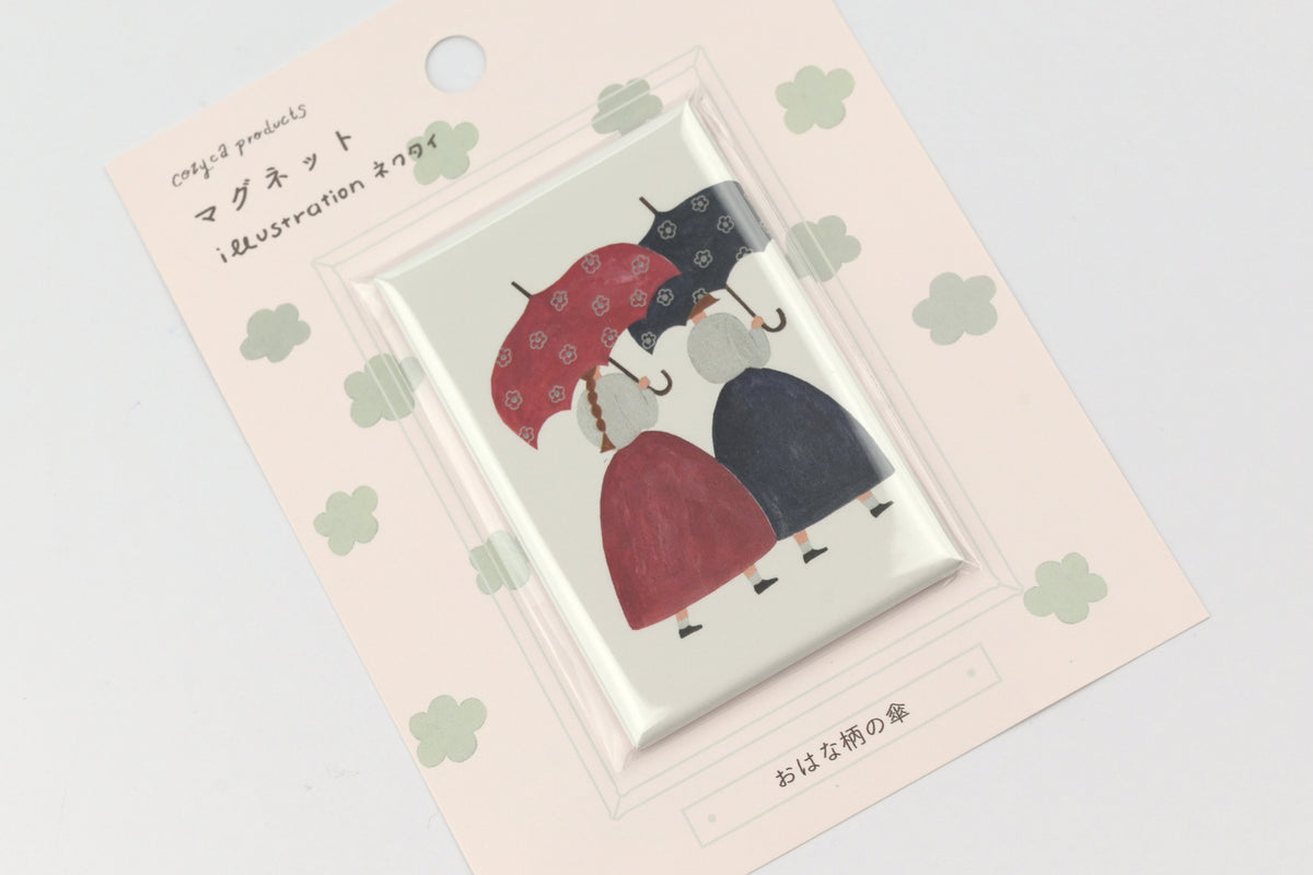 Cozyca - Necktie Magnet - Flower-Patterned Umbrella