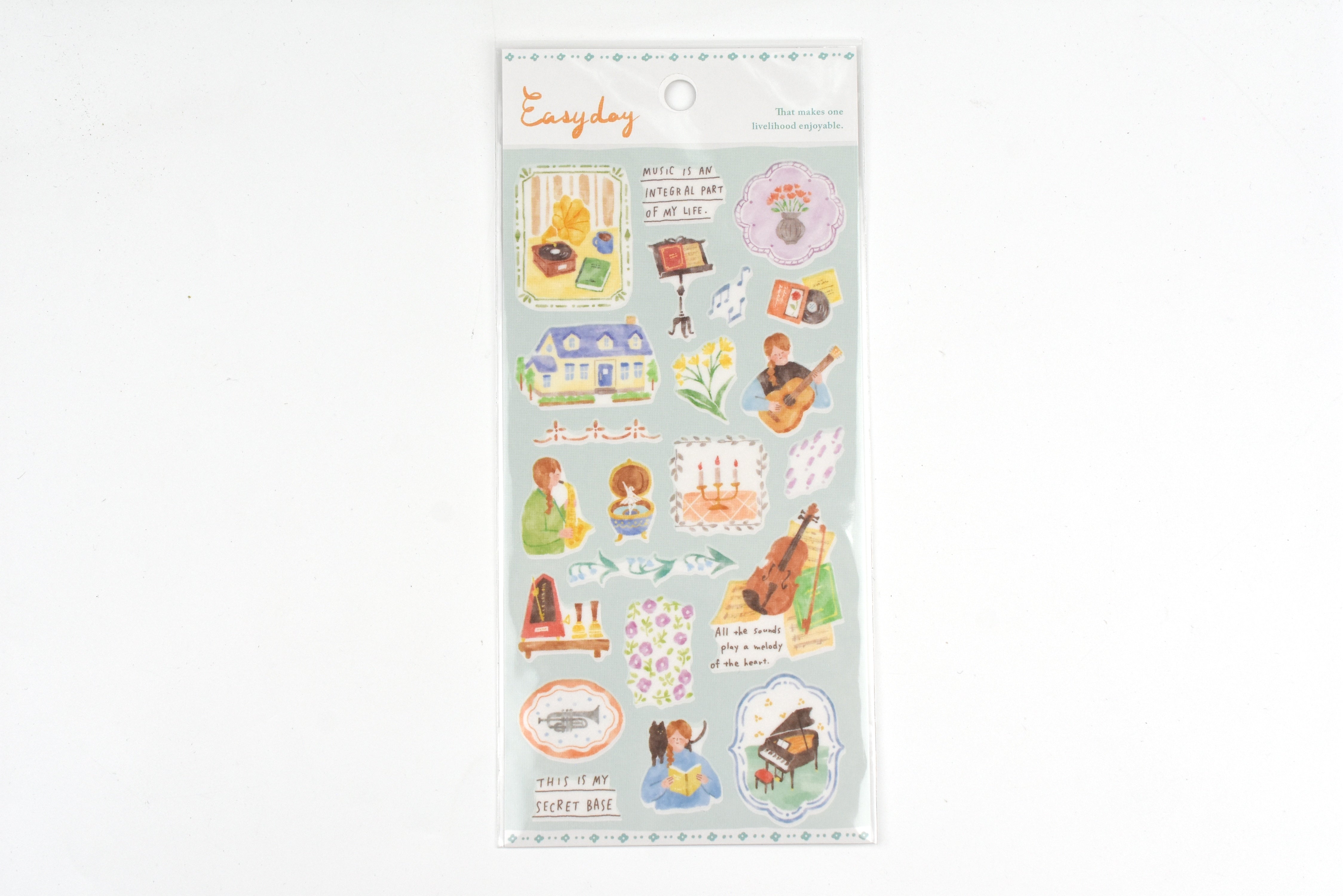 Mind Wave Sticker Sheet - Easy Day - Music