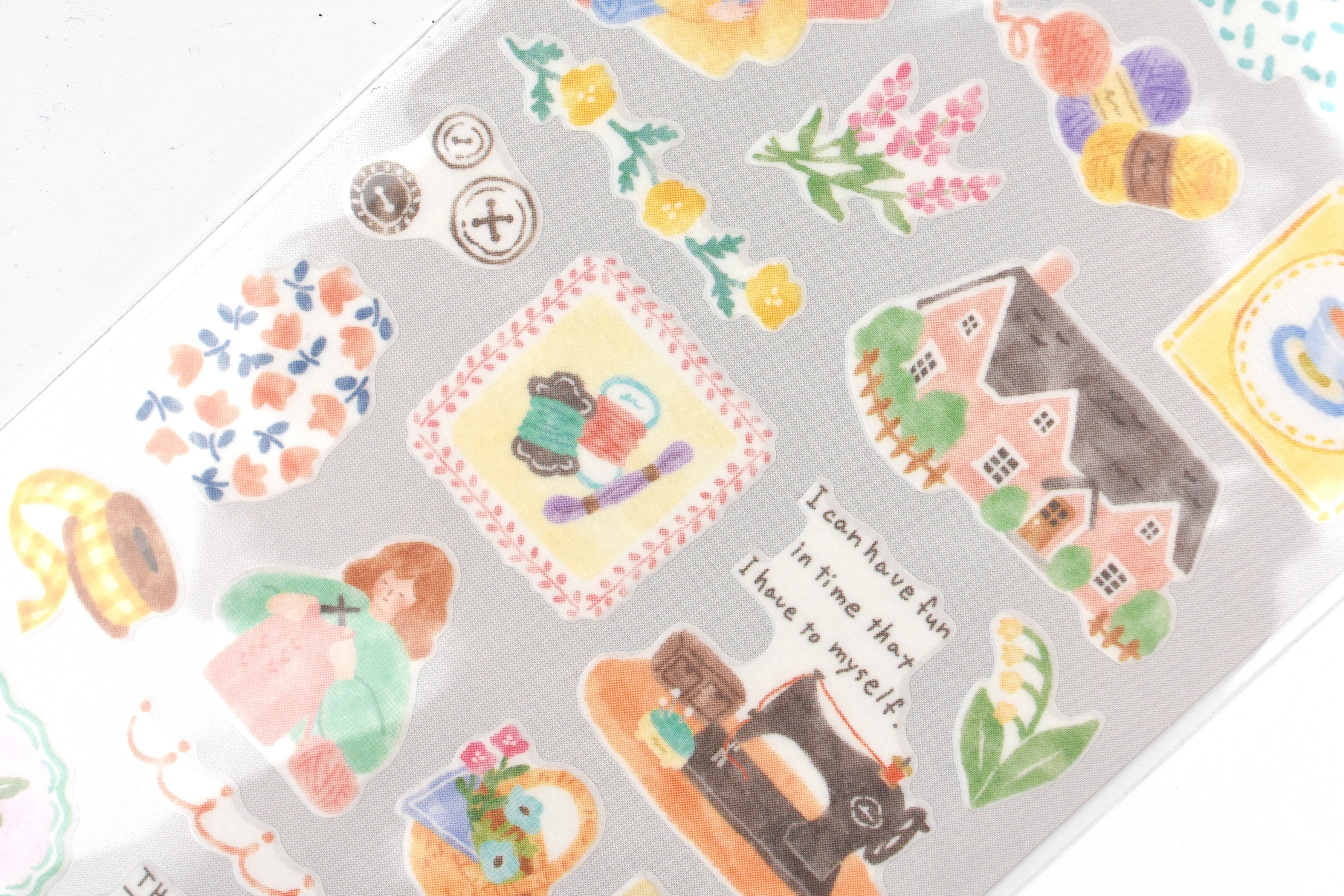 Mind Wave Sticker Sheet - Easy Day - Sewing