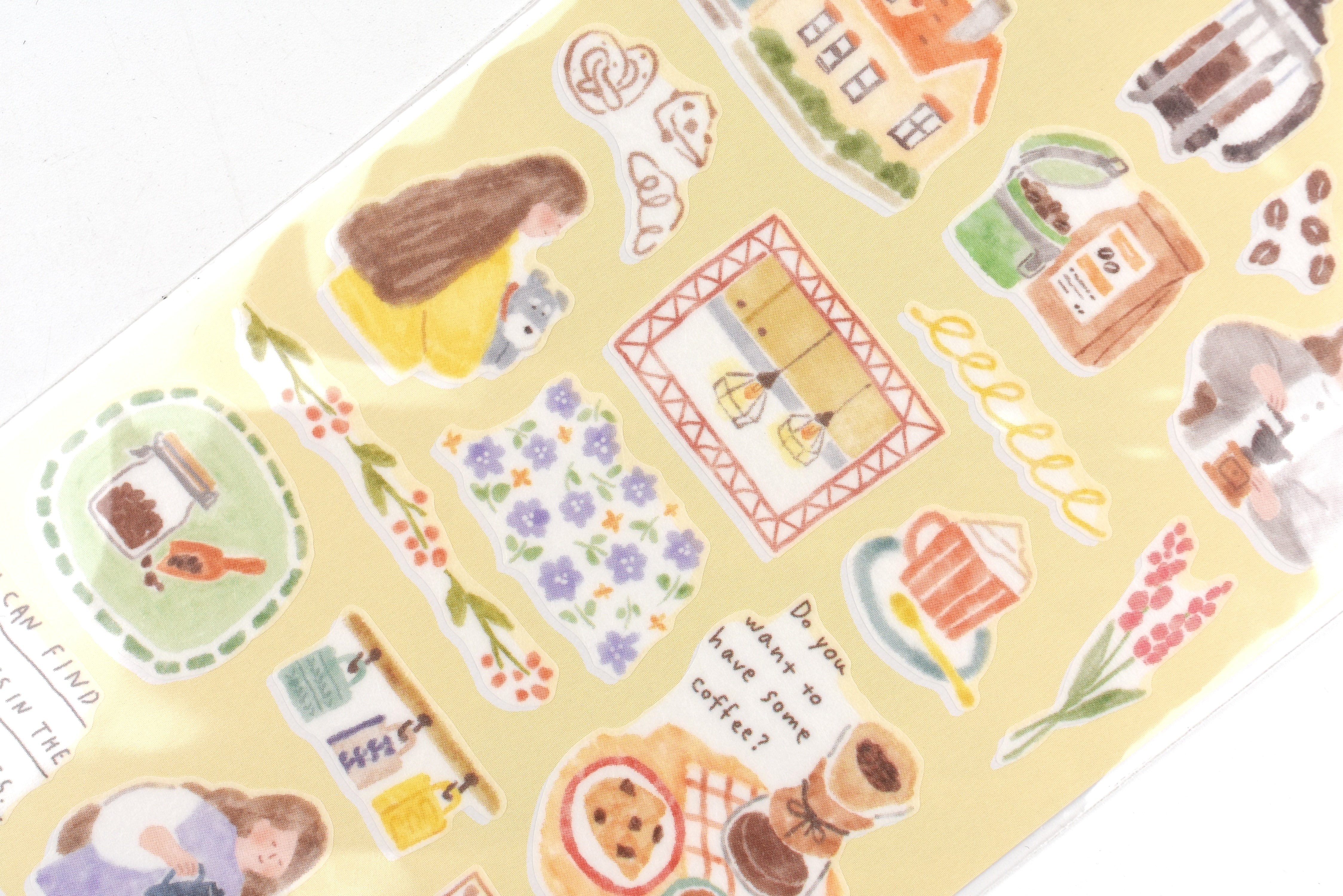 Mind Wave Sticker Sheet - Easy Day - Coffee