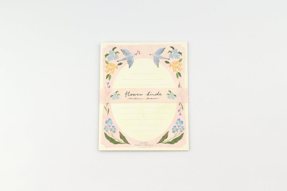 Cozyca - Midori Asano Letter Set - Flower Birds