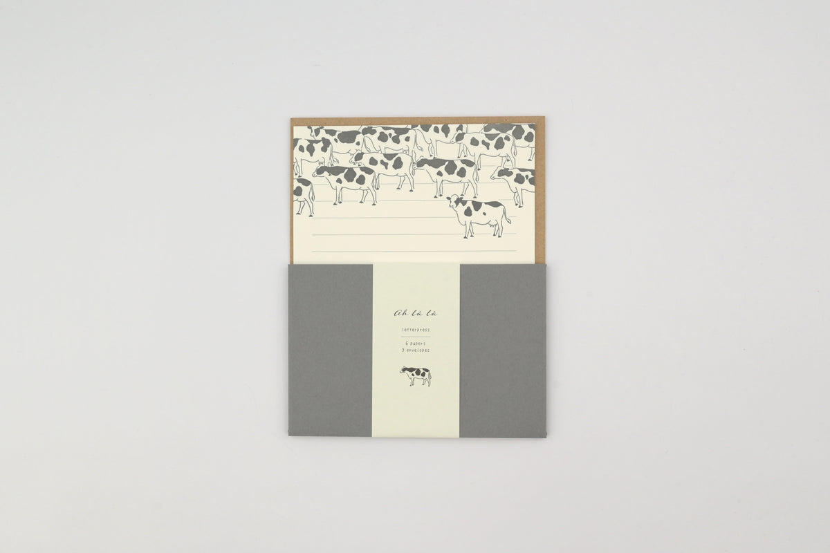EL COMMUN Letter Set - Ah La La - Cows