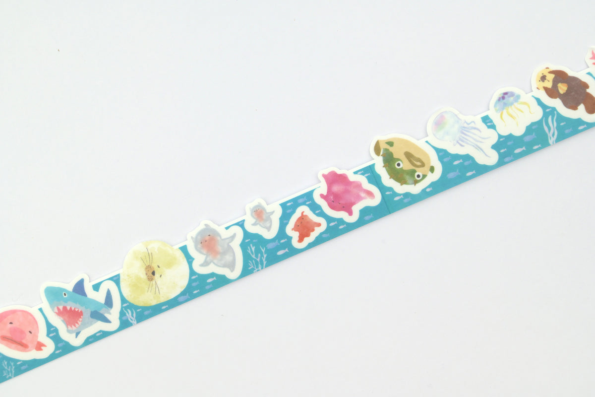 Epoch Kara Kara Peritte Sticker Roll - Sea Creatures