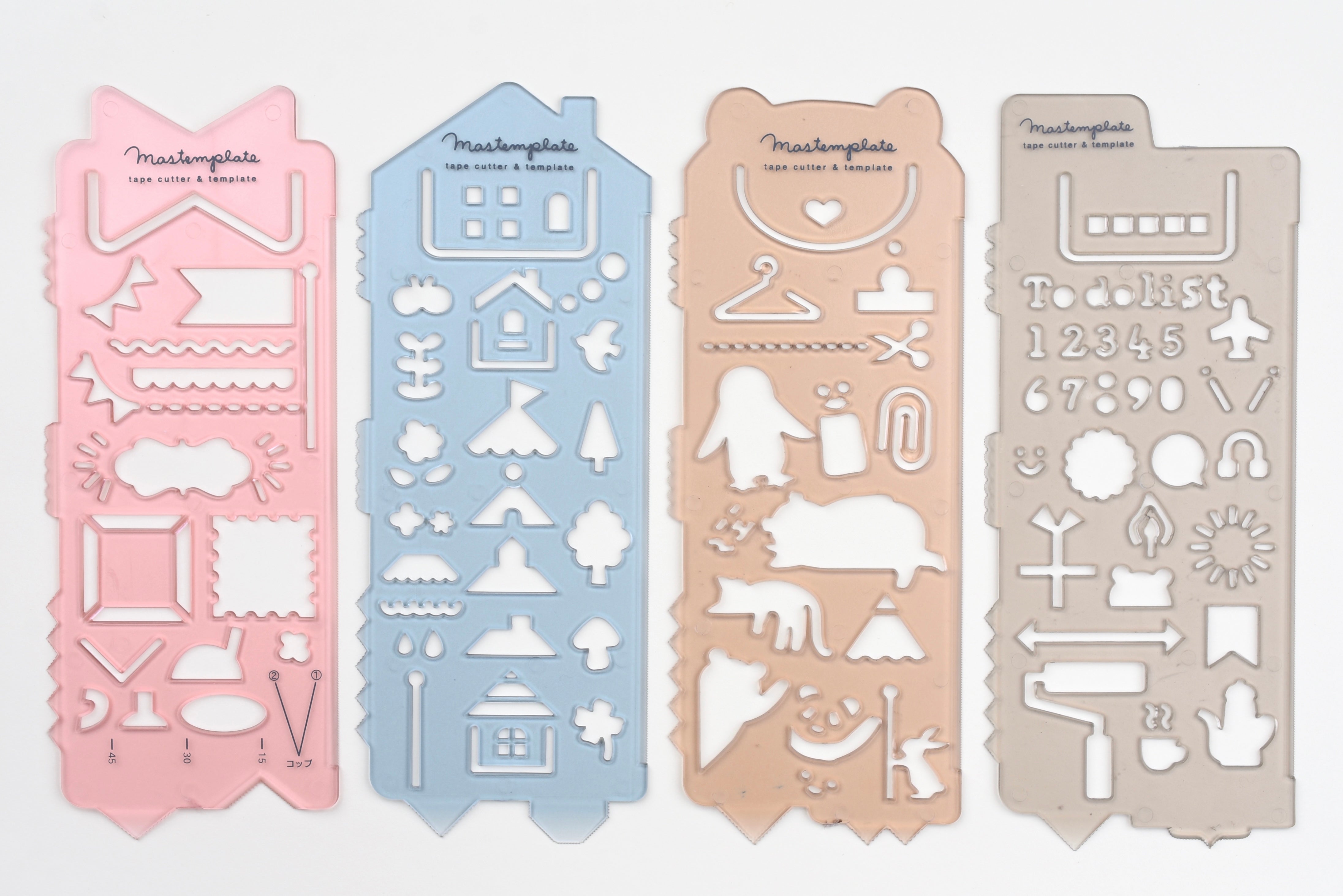 Kutsuwa Mastemplate - Washi Tape Cutter & Stencil