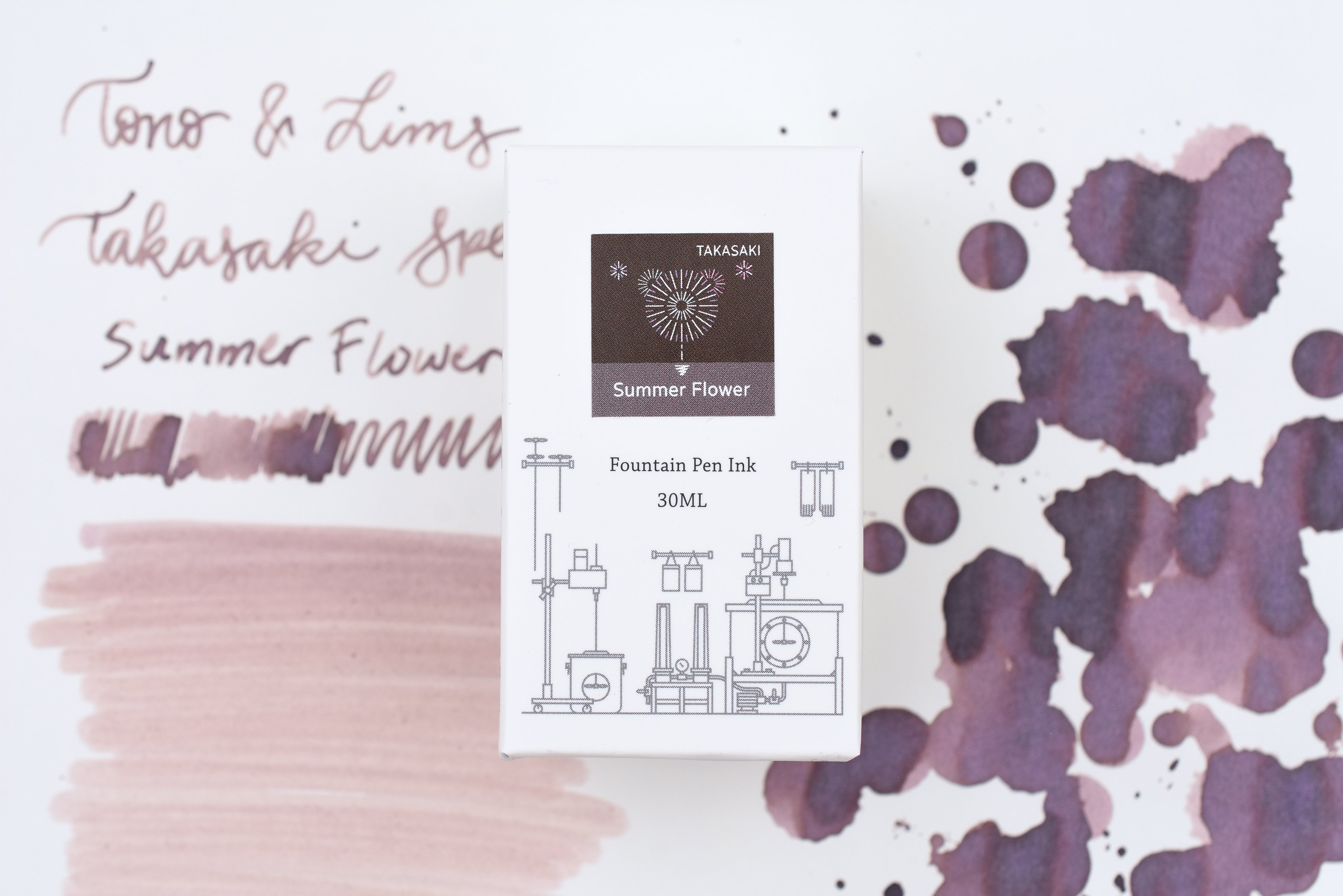 Tono & Lims Ink Bottle - Takasaki Special 2025 - Summer Flower - 30ml