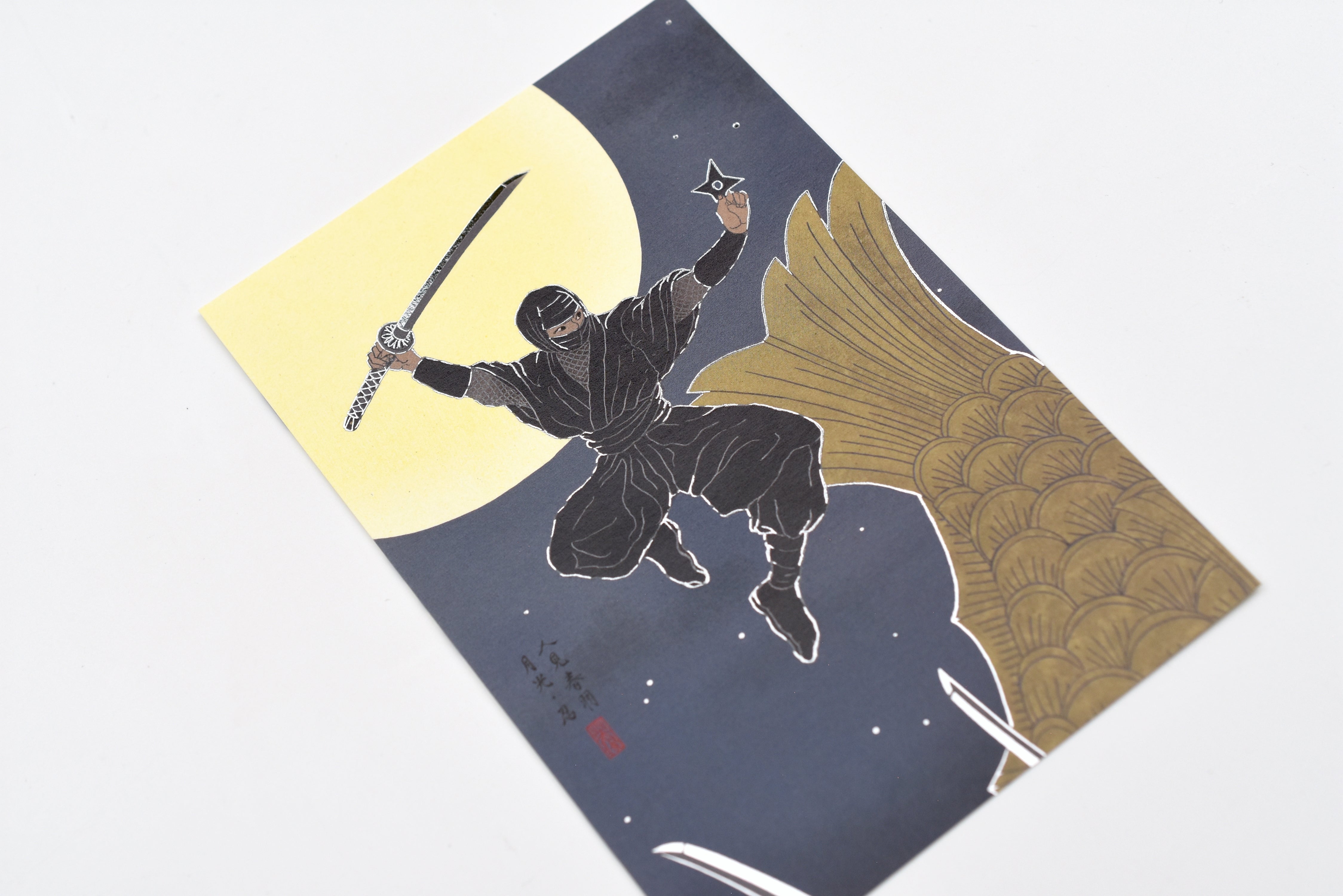 Cozyca - Shikanone - Foil-stamped Postcard - Moonlight Shinobi