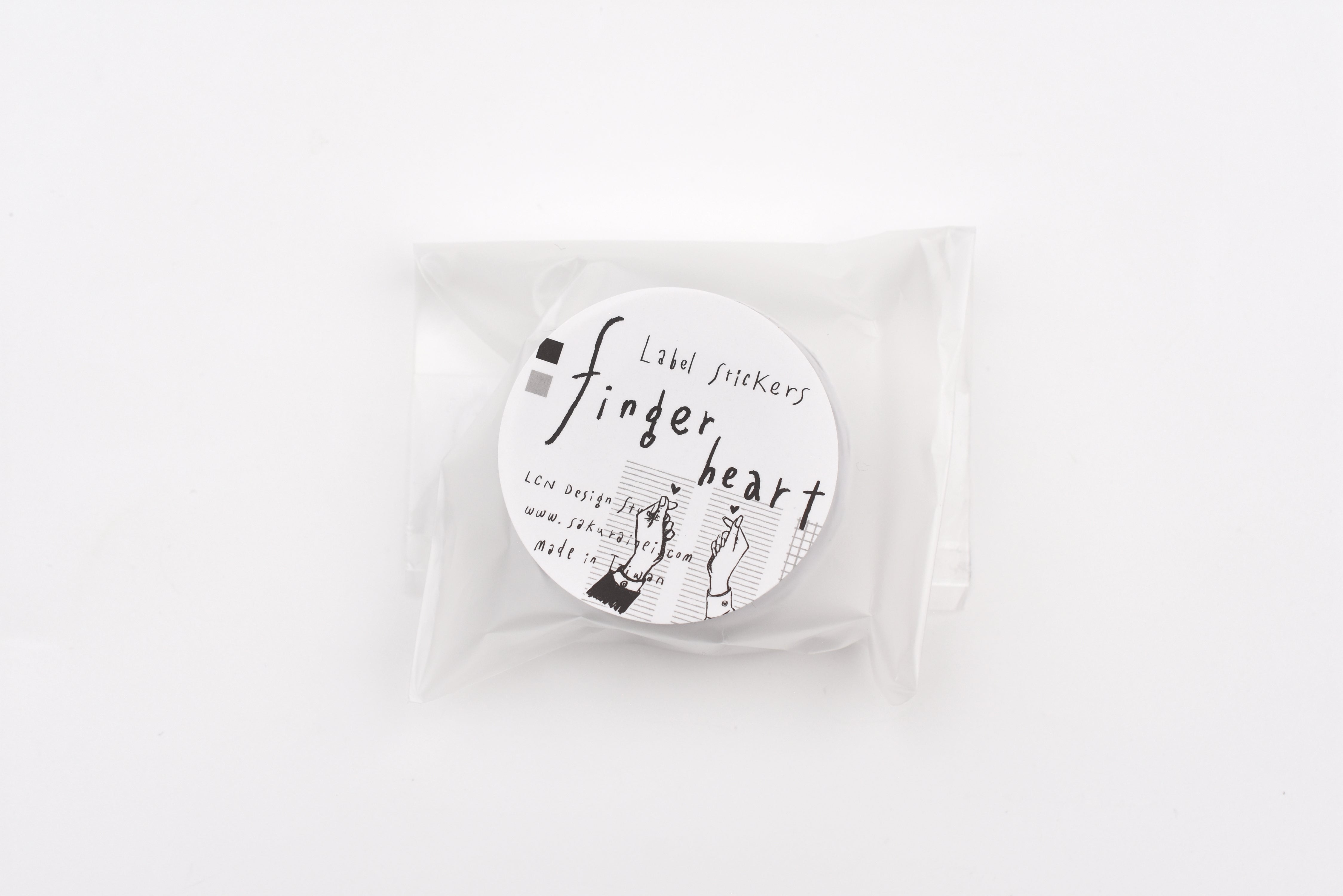LCN Label Sticker Roll - Finger Heart