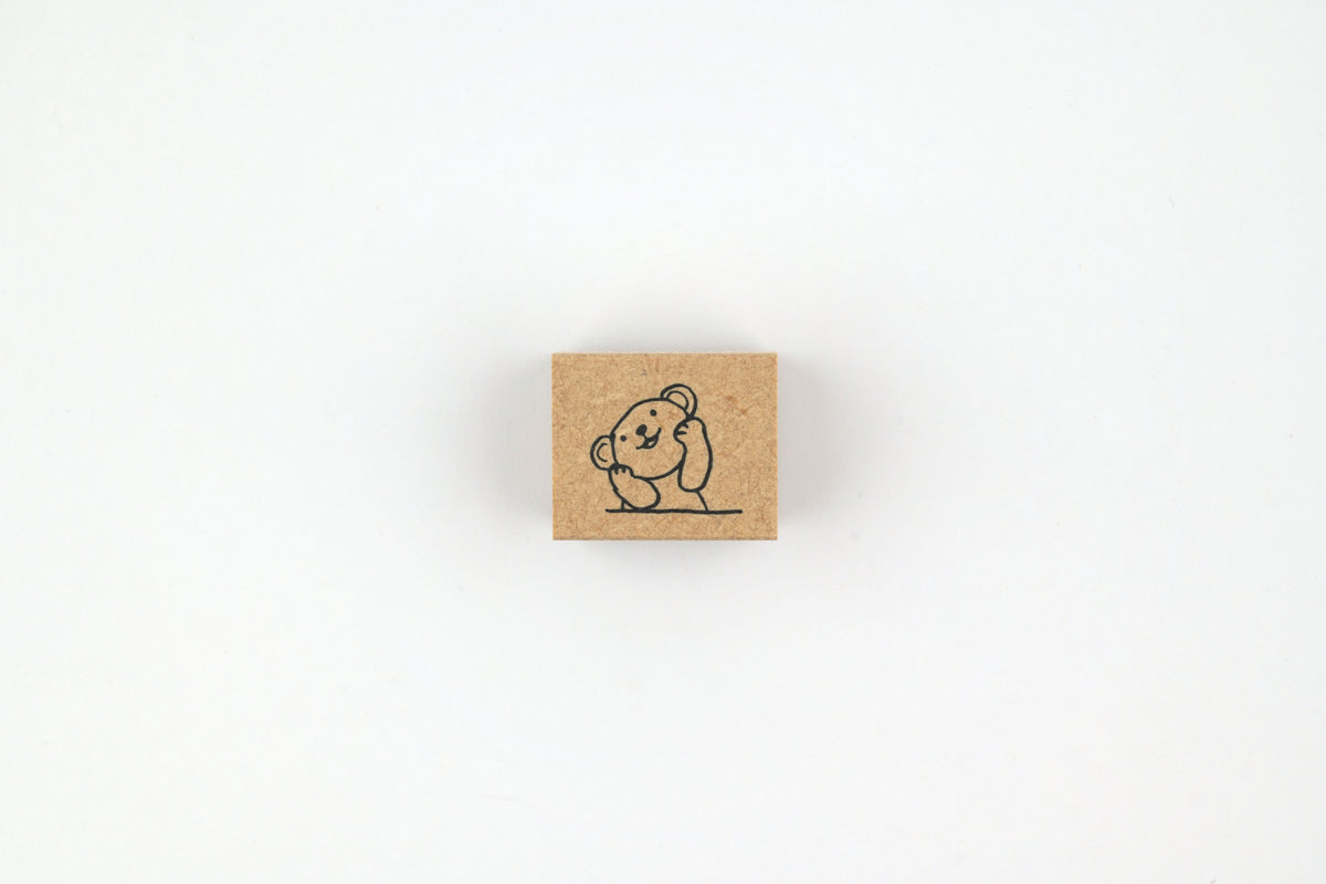 Kodomo No Kao Stamp - Piccolo - Bear - Chin on Paw
