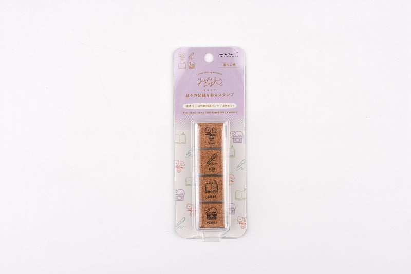 Yuru Log Paintable Stamp - Pre-Inked - Daily Life