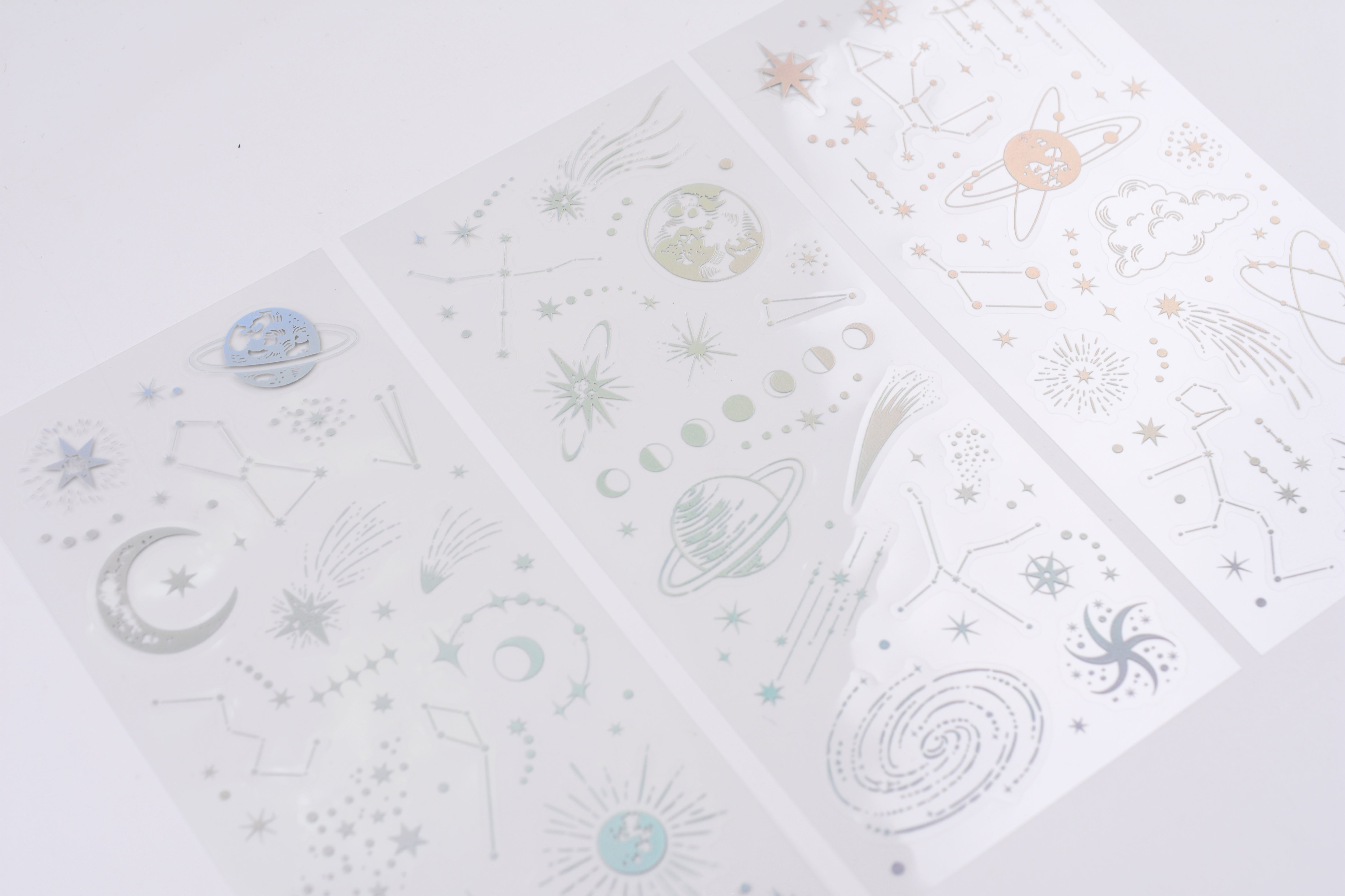 BGM - Foil Stamping Iride Sticker Sheets - Galaxy