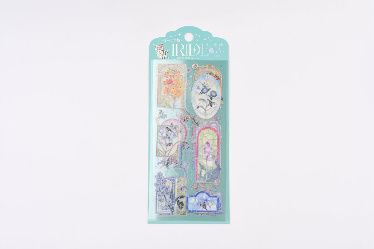 BGM - Foil Stamping Iride Sticker Sheets - Stained Glass