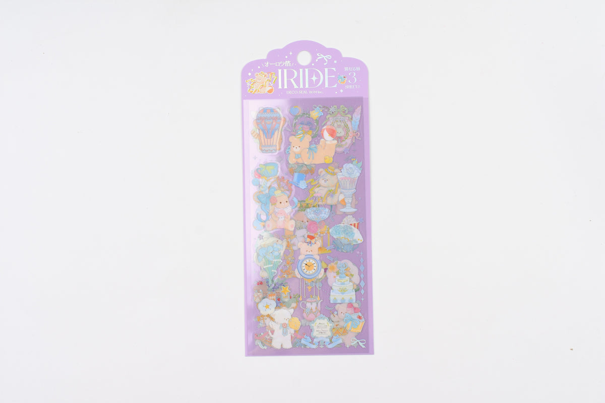 BGM - Foil Stamping Iride Sticker Sheets - Animal Amusement Park