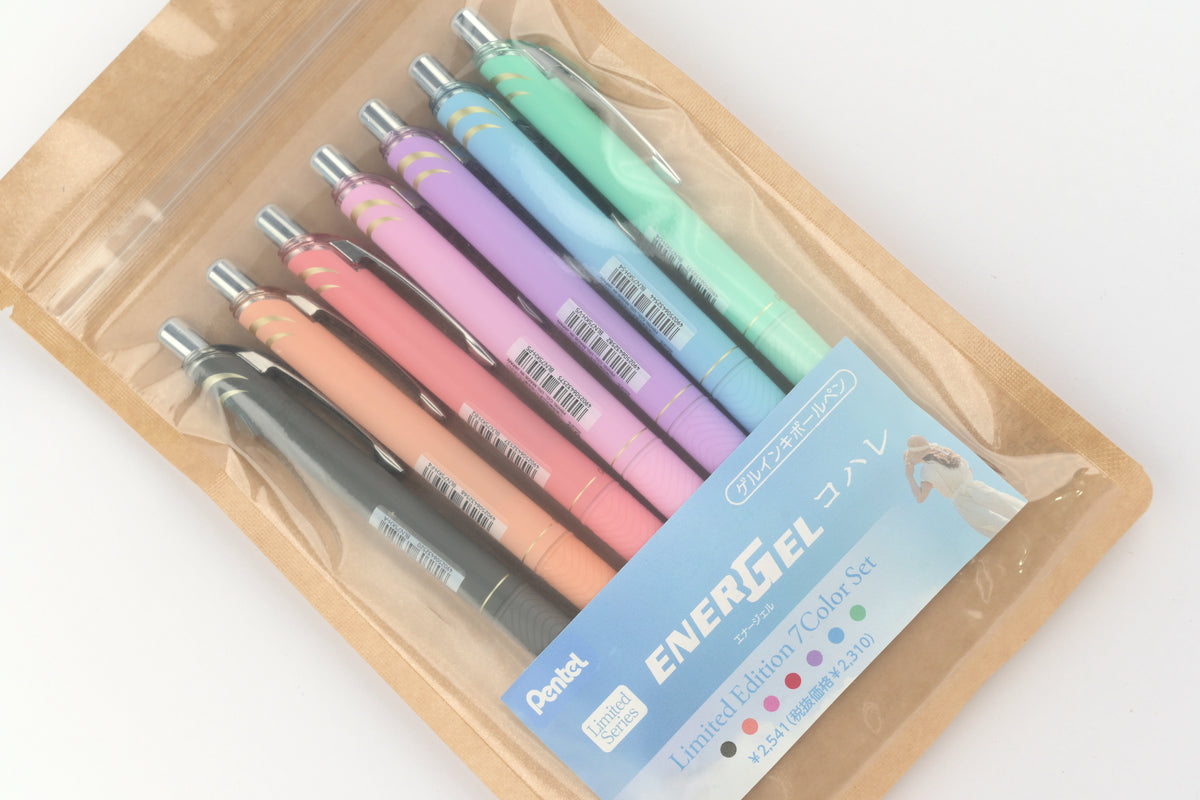 Pentel Energel Kohare - 0.5mm - Limited Edition - Set of 7