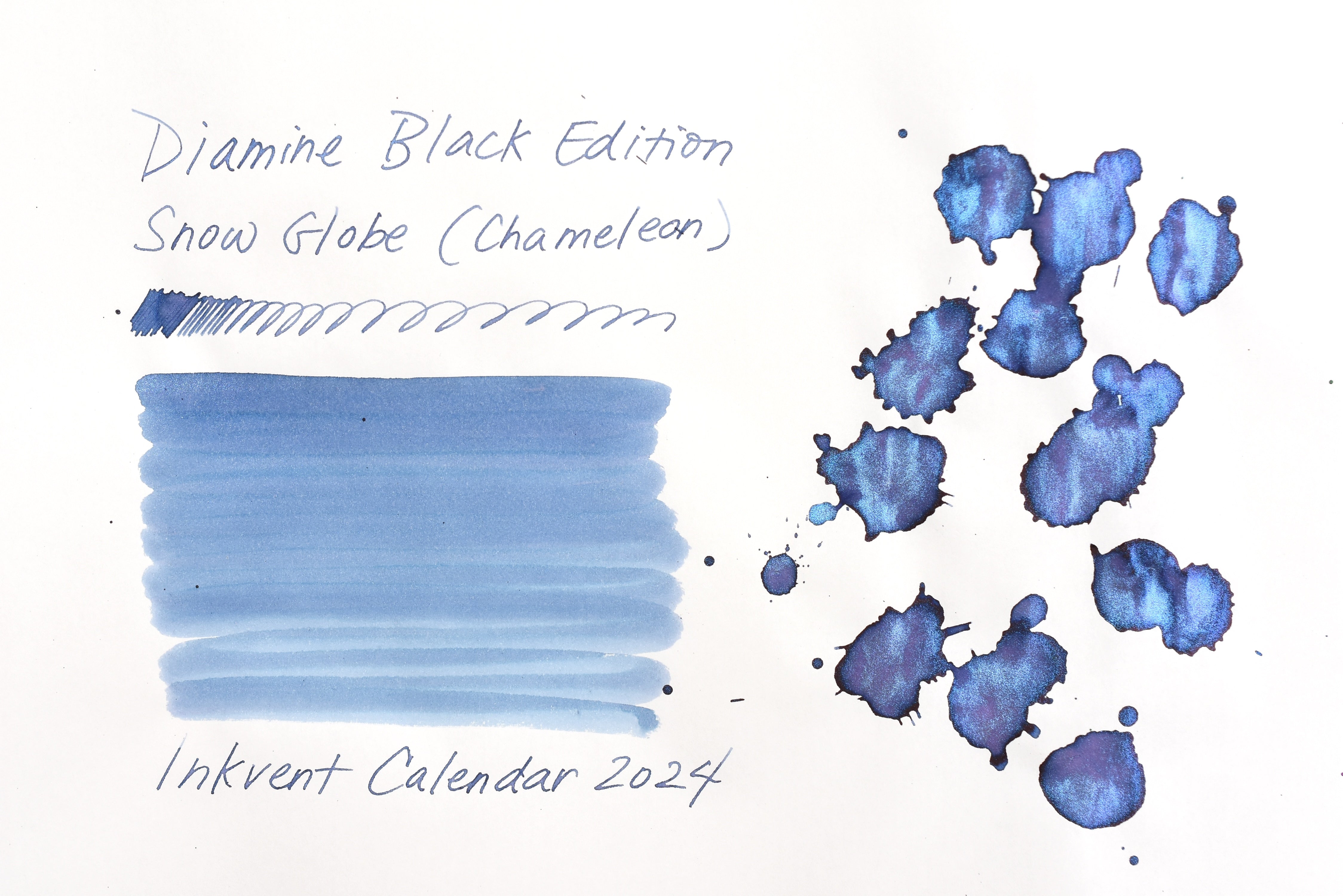 Diamine Black Edition - Chameleon - Snow Globe