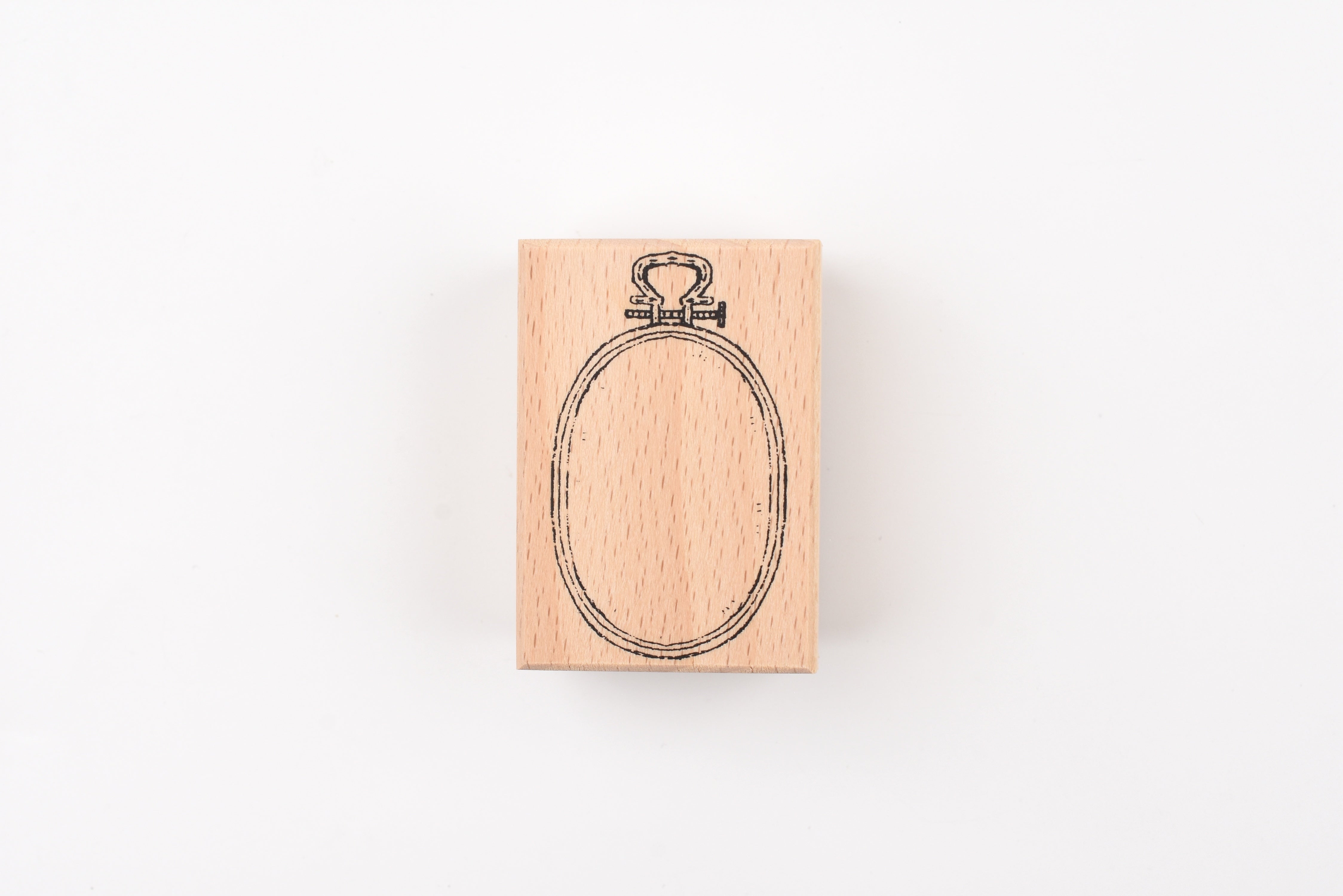 LCN Wooden Rubber Stamp - Embroidery Hoop