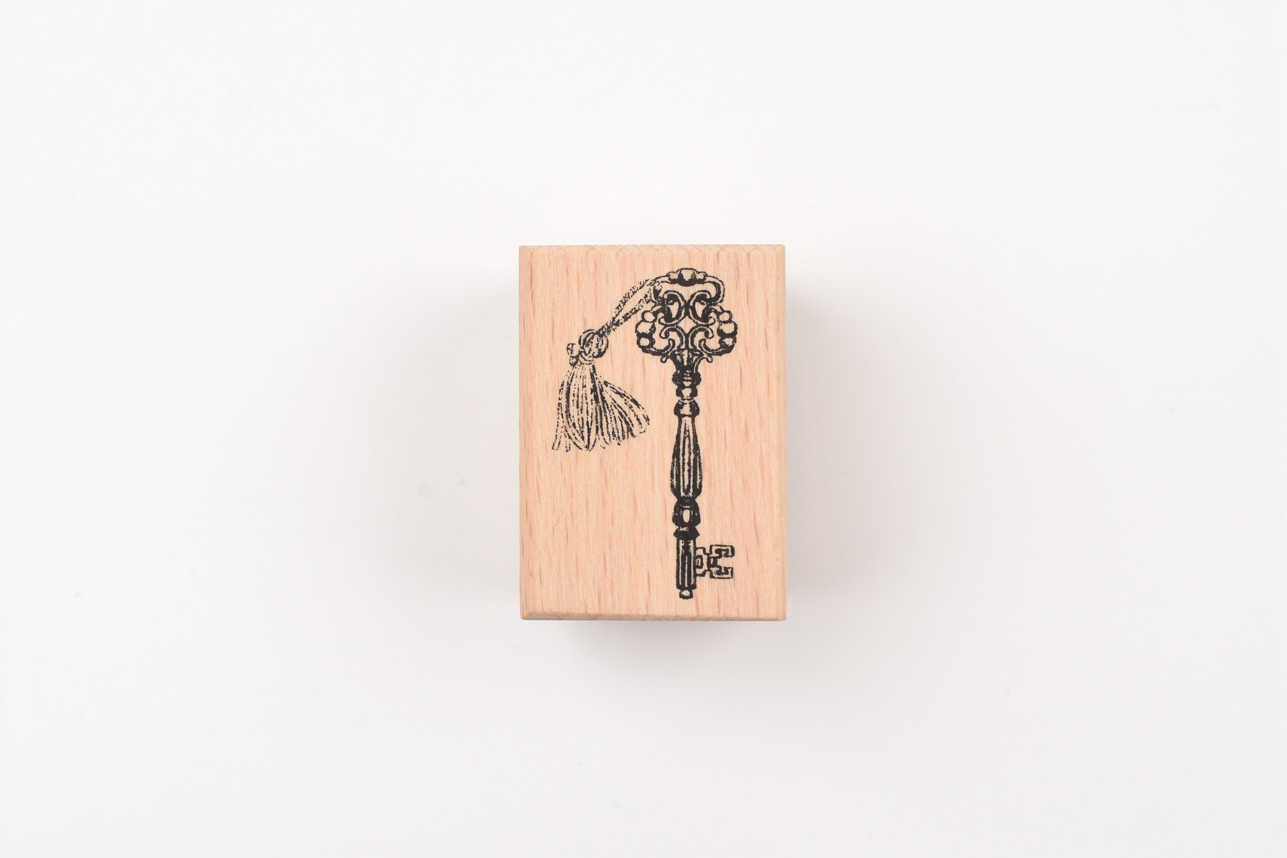 LCN Wooden Rubber Stamp - Skeleton Key